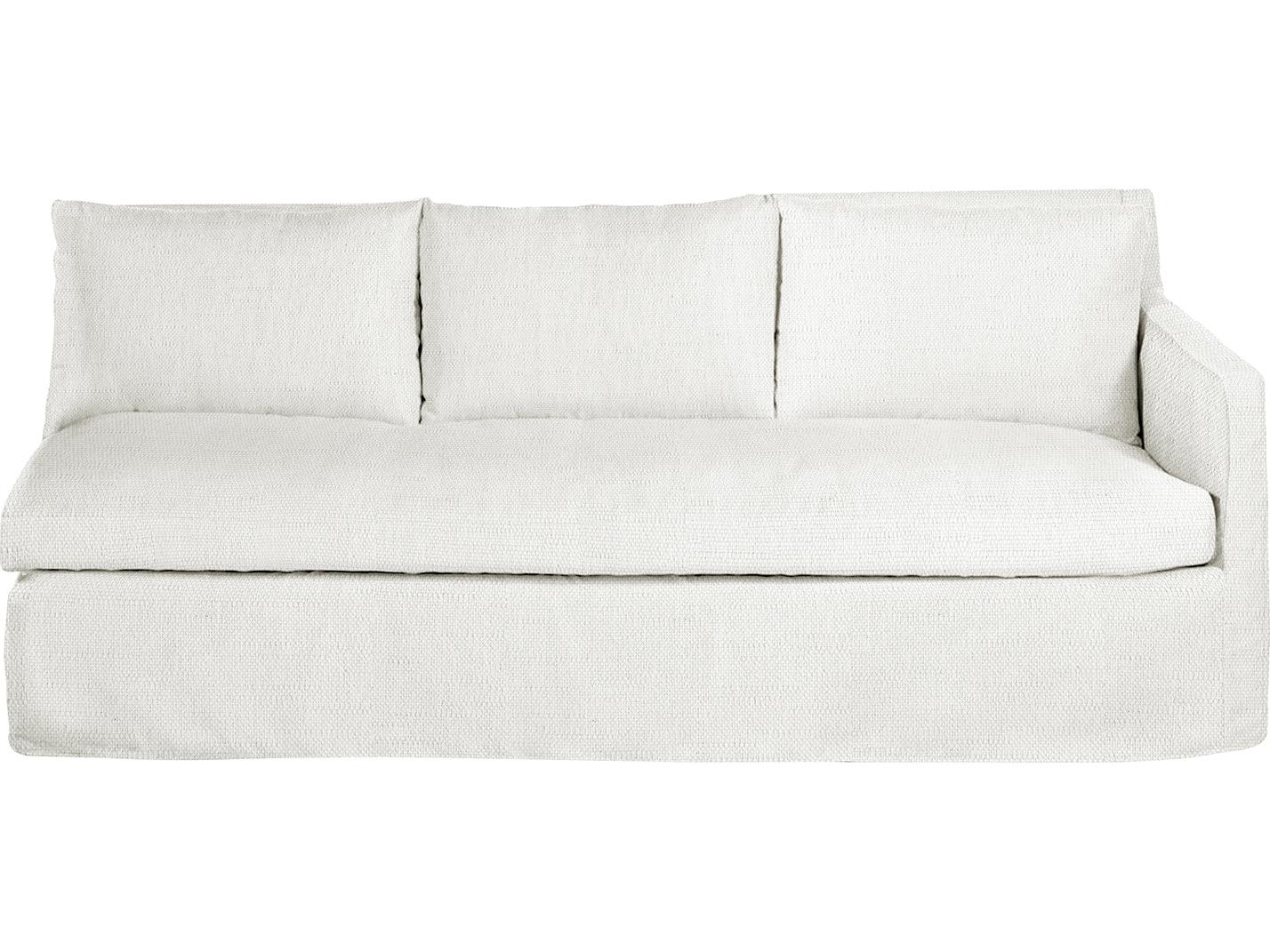 Summer Classics Nora Outdoor Left Arm Facing Sofa in Linen Snow