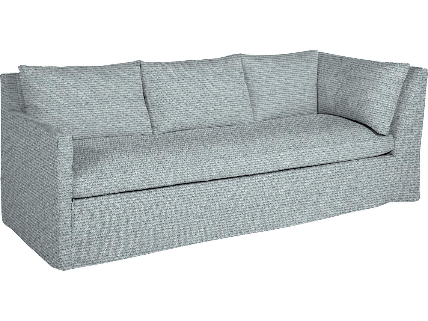 Summer Classics Nora Outdoor Left Arm Facing Corner Sofa in Washboard Linen