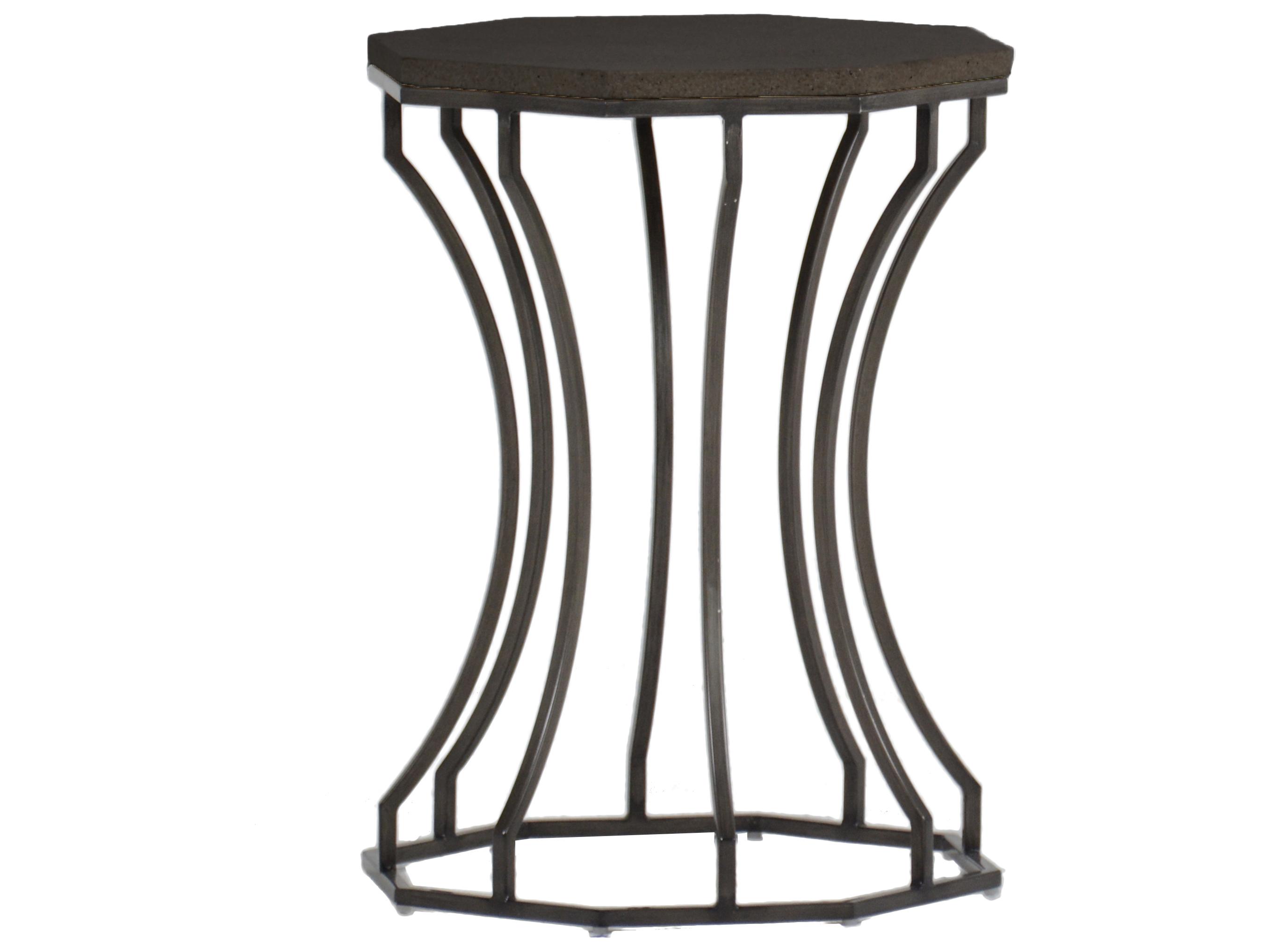 Summer Classics Audrey Hexagon Patio End Table