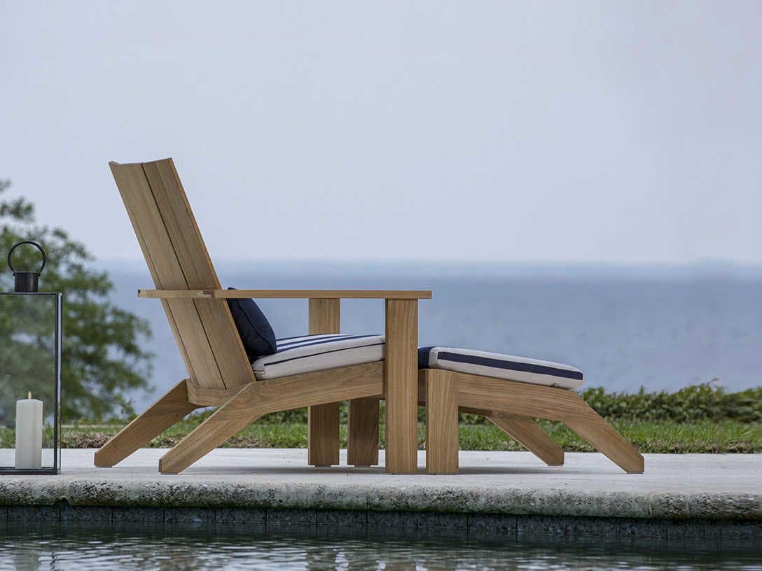 Summer Classics Ashland Teak Outdoor Patio Lounge Set