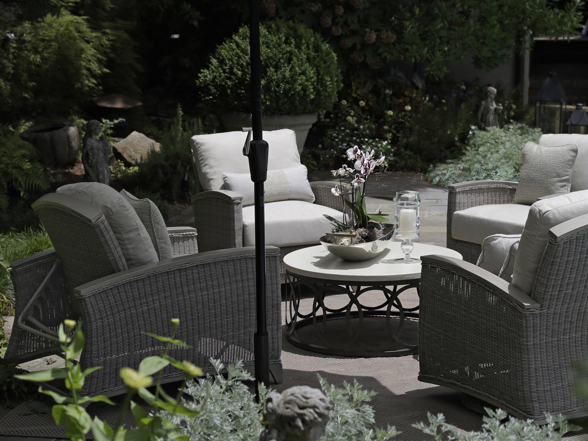 Summer Classics Astoria Oyster Wicker Cushion Patio Lounge Set