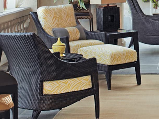 Summer Classics Athena Wicker Cushion Patio Lounge Set