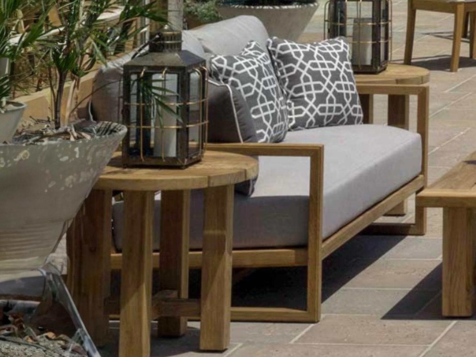 Summer Classics Avondale Teak Cushion Patio Lounge Set