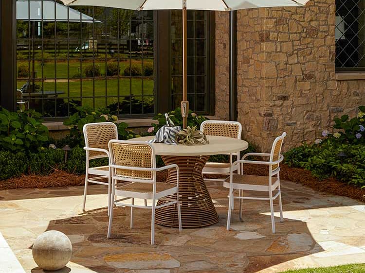 Summer Classics Bordeaux Aluminum Outdoor Dining Set