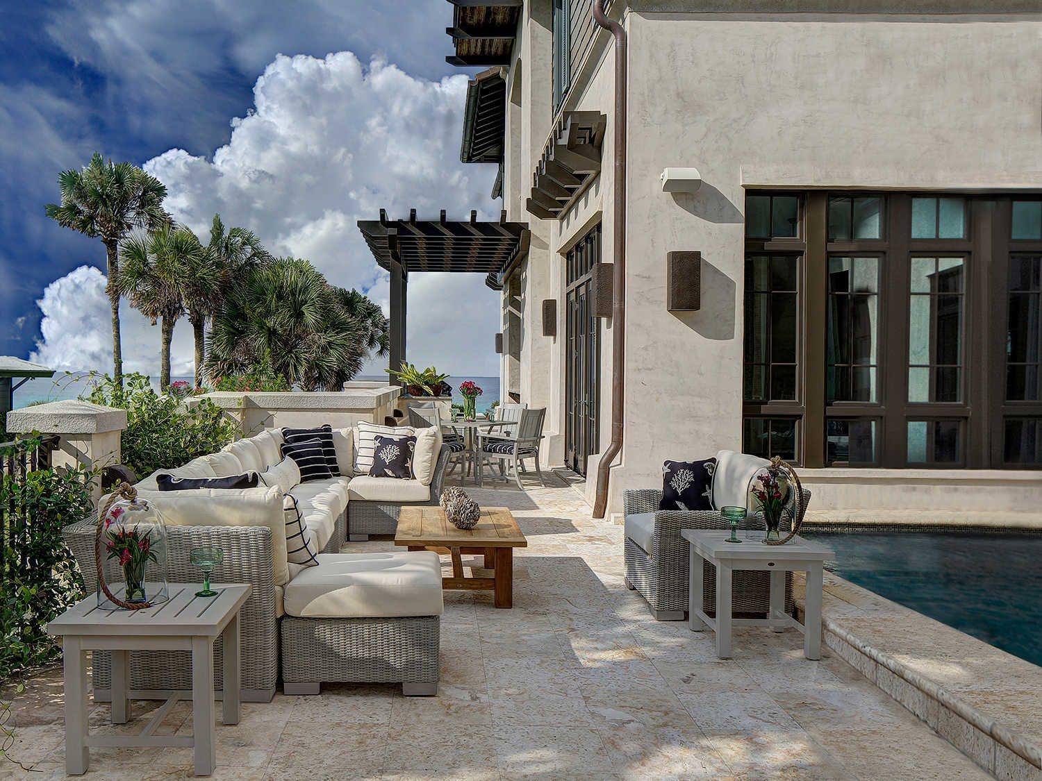 Summer Classics Club Woven Sectional Outdoor Lounge Set