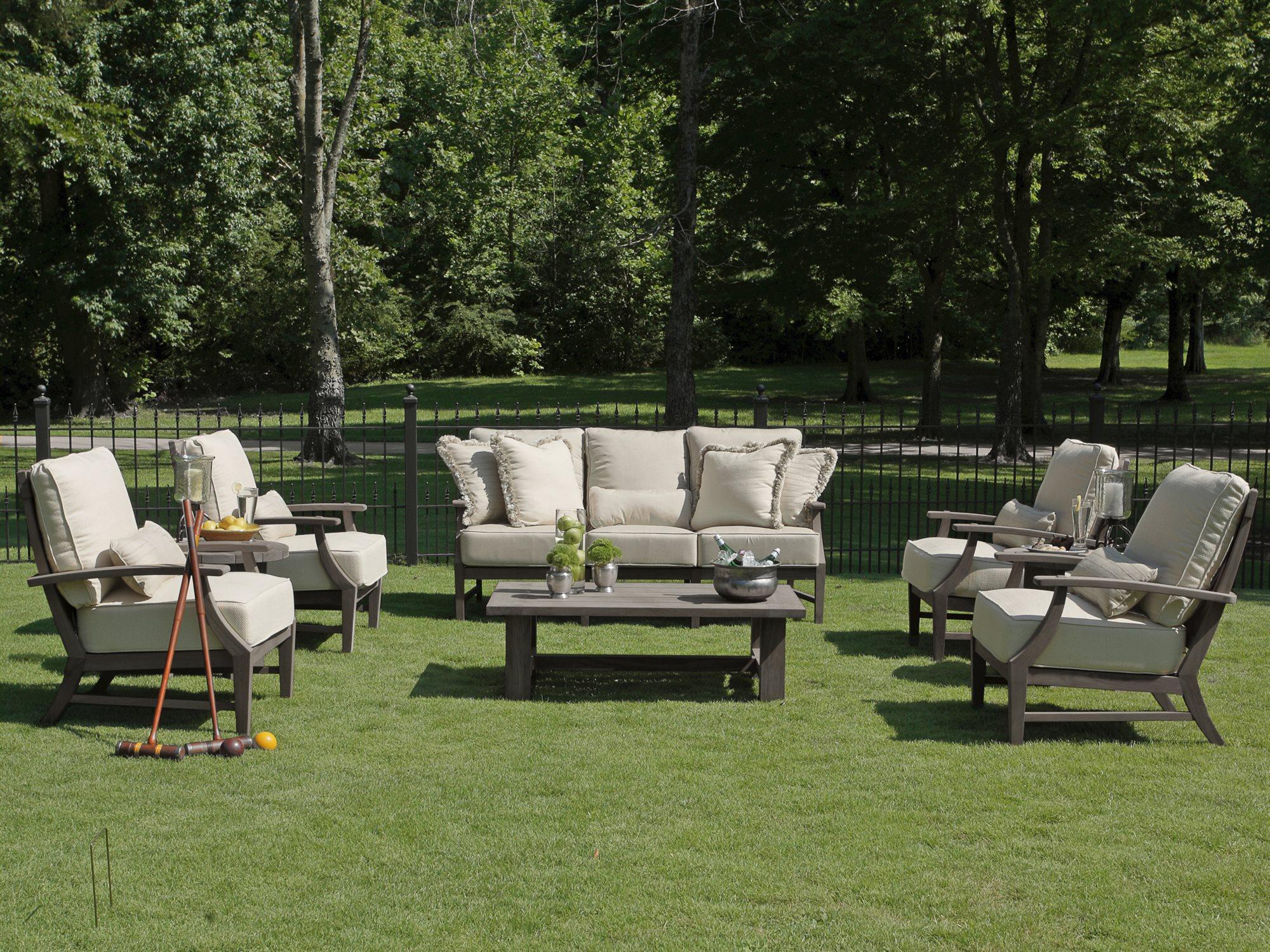Summer Classics Croquet Aluminum Patio Lounge Set