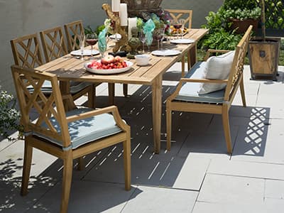 Summer Classics Haley Teak Outdoor Dining Set