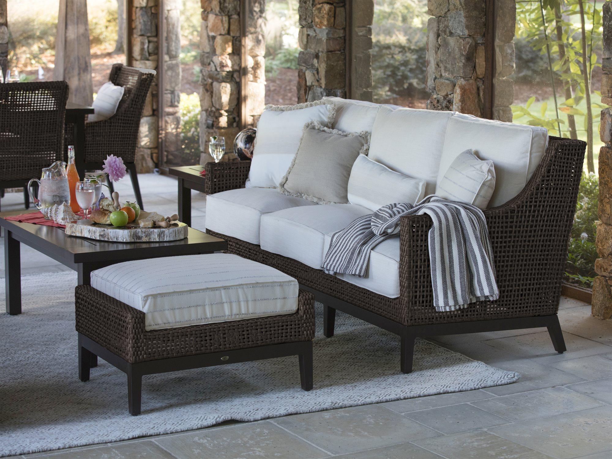 Summer Classics Peninsula Wicker Patio Lounge Set