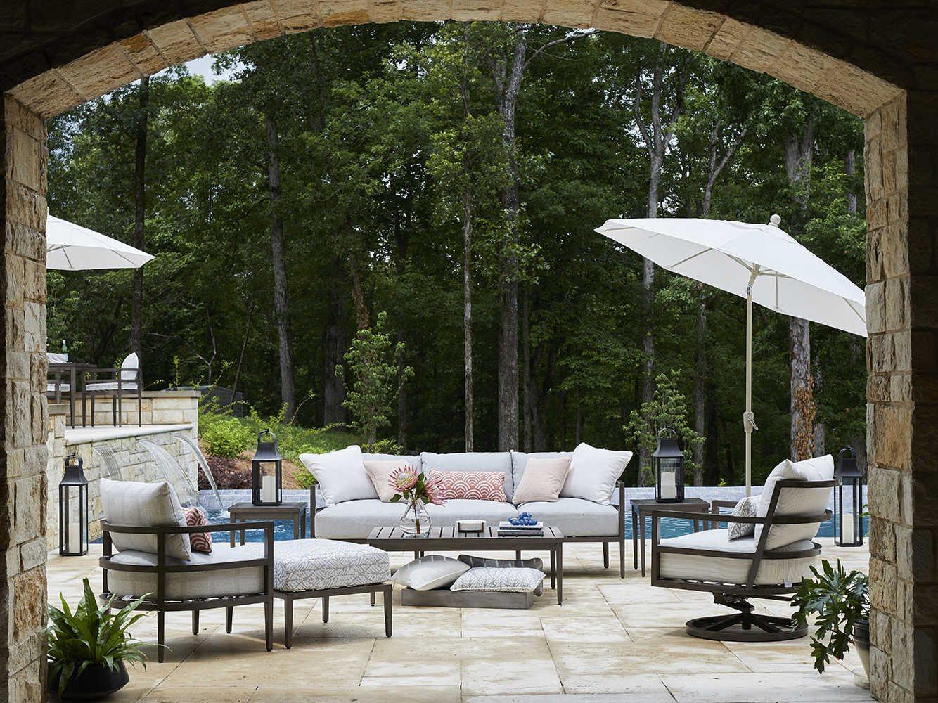Summer Classics Santa Barbara Aluminum Patio Lounge Set