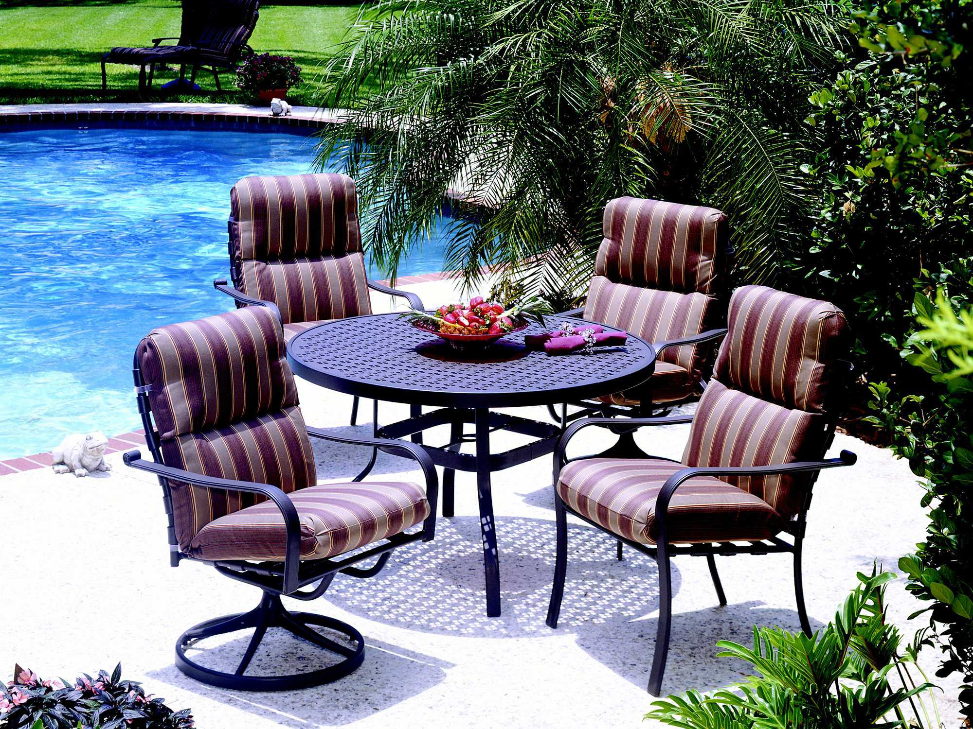 Suncoast Rosetta Cushion Aluminum Patio Dining Set