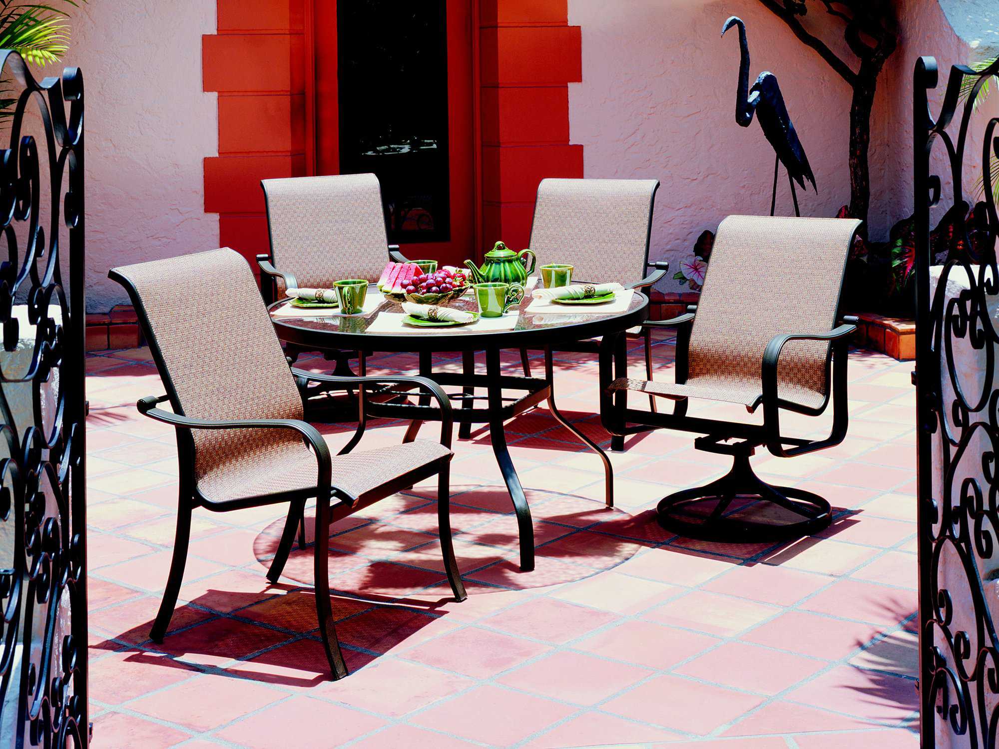 Suncoast Rosetta Sling Aluminum Outdoor Dining Set