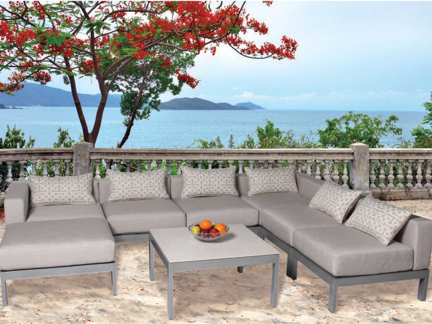 Suncoast Vectra Breeze Aluminum Outdoor Lounge Set
