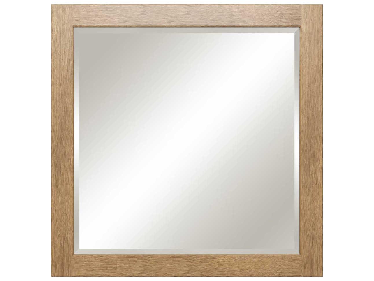 Sunny Wood Daley Natural Wall Mirror Square