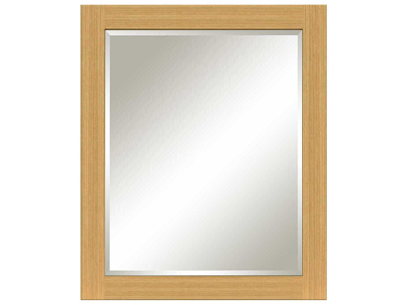Sunny Wood Forrester Ridge Natural Oak Wall Mirror Rectangular