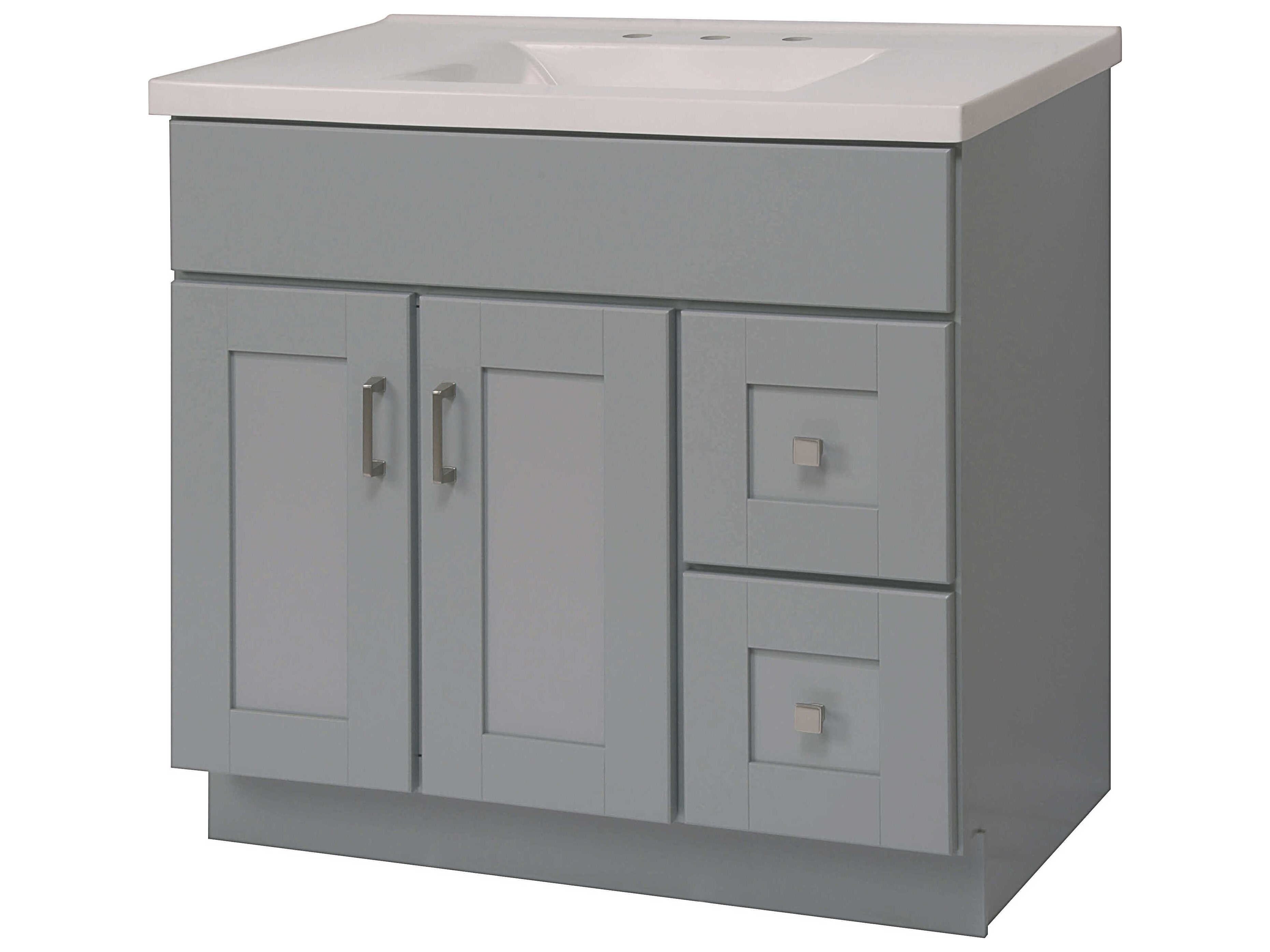 Sunny Wood Grayson Dove Gray Vanity