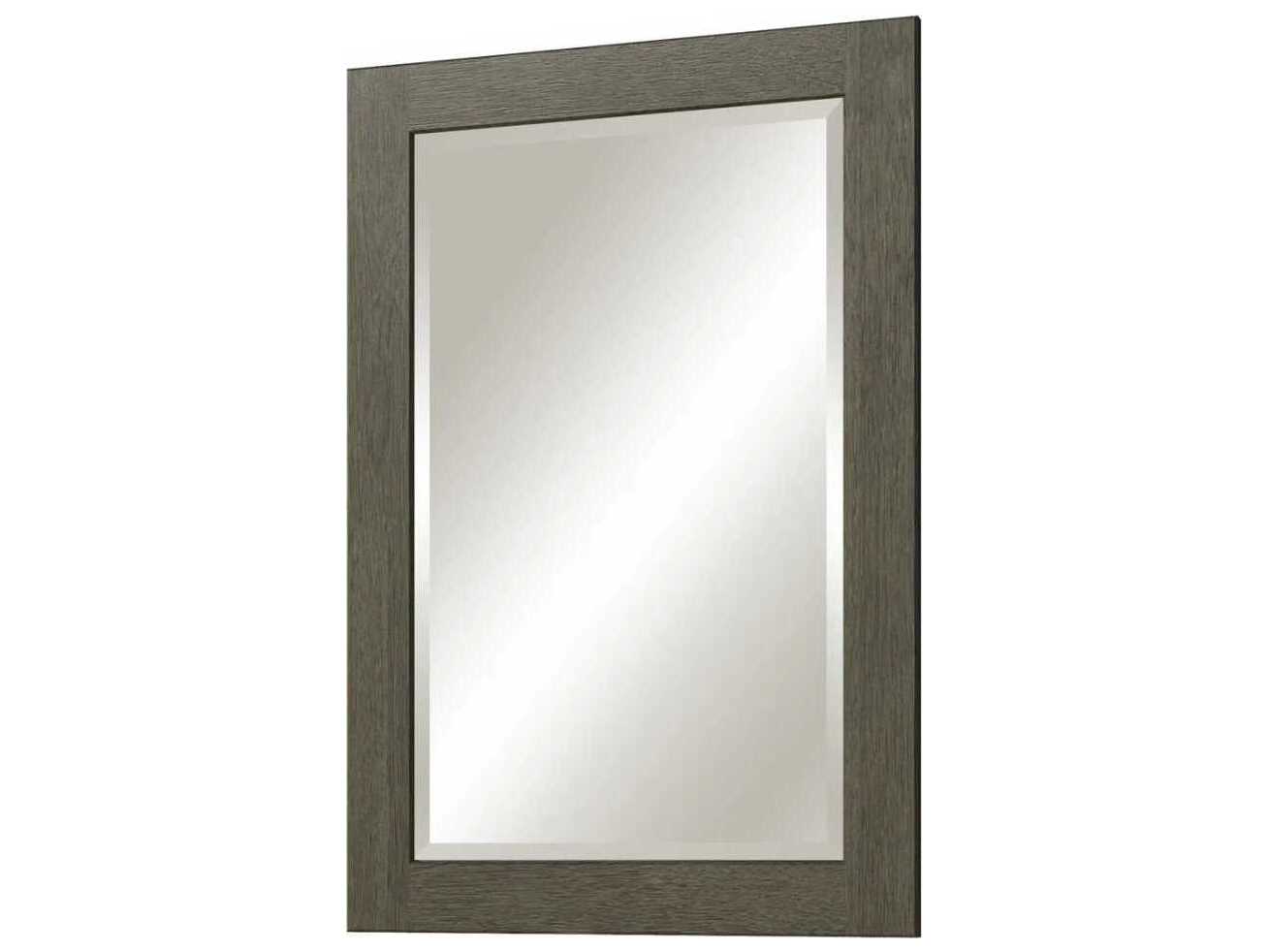 Sunny Wood Livingstone Shale Grey Wall Mirror Vertical