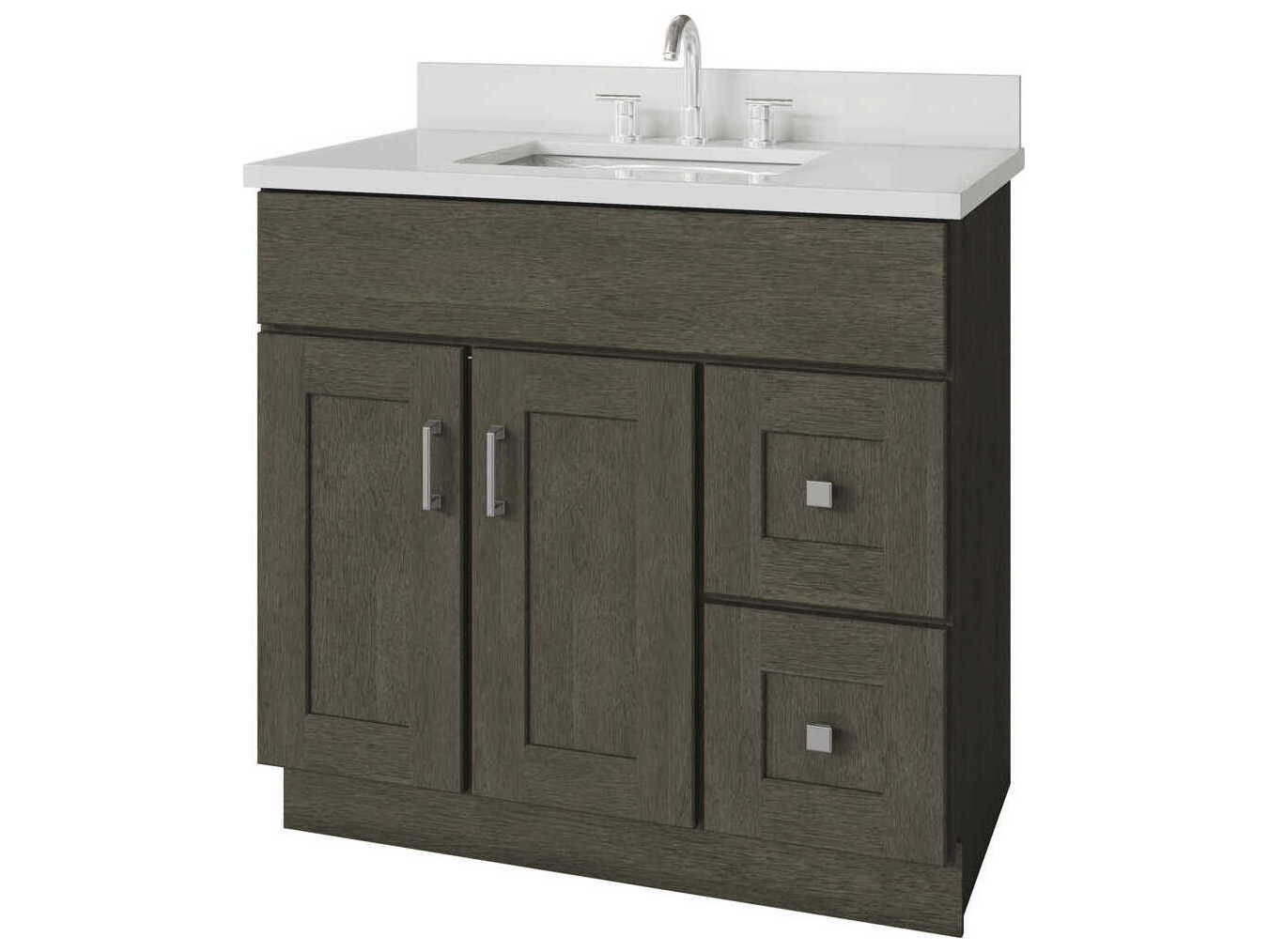 Sunny Wood Livingstone Shale Grey Vanity