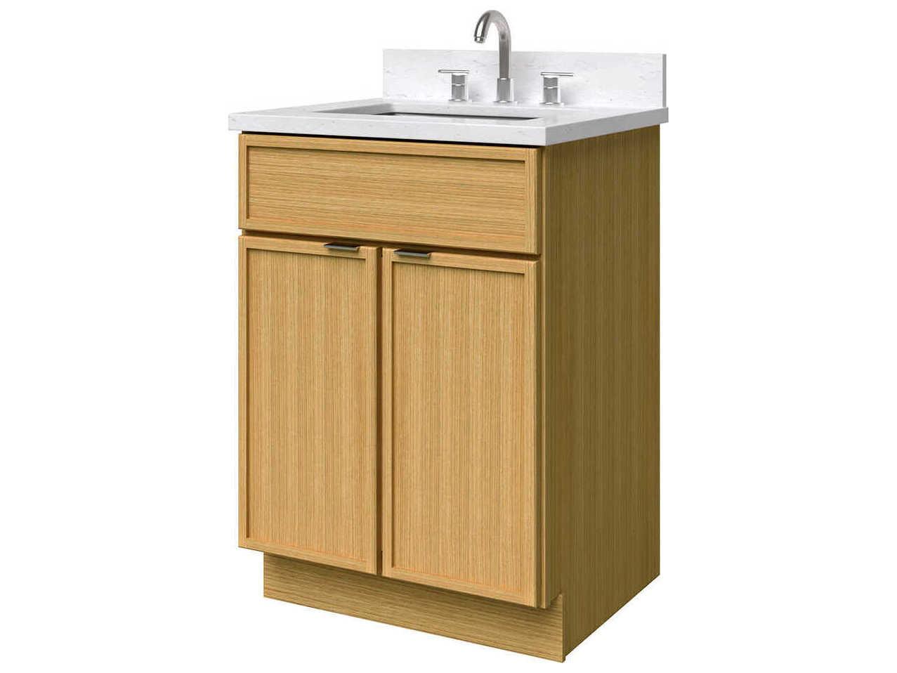 Sunny Wood Nikko Clear Oak Vanity