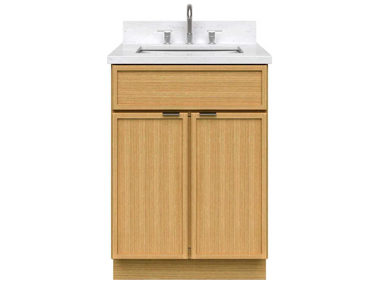 Sunny Wood Nikko Clear Oak Vanity
