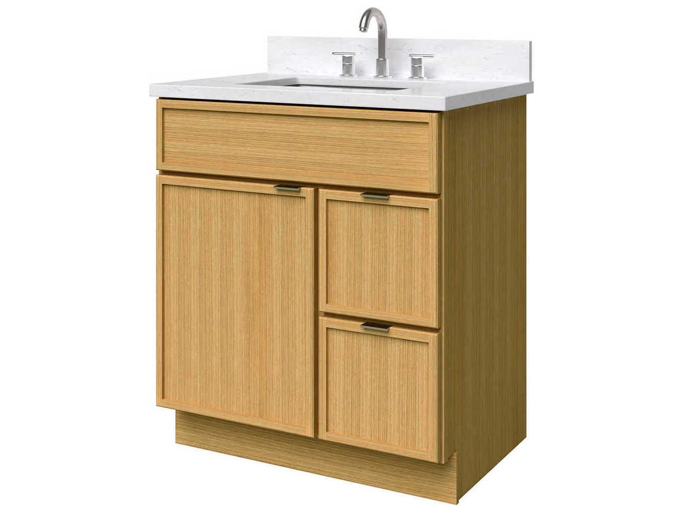 Sunny Wood Nikko Clear Oak Vanity