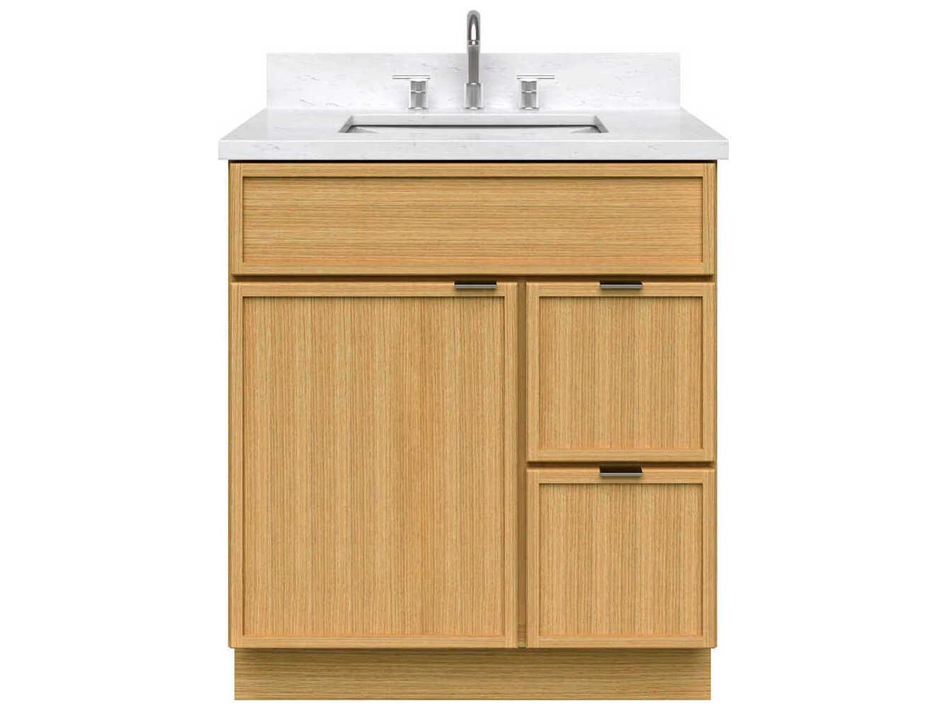 Sunny Wood Nikko Clear Oak Vanity