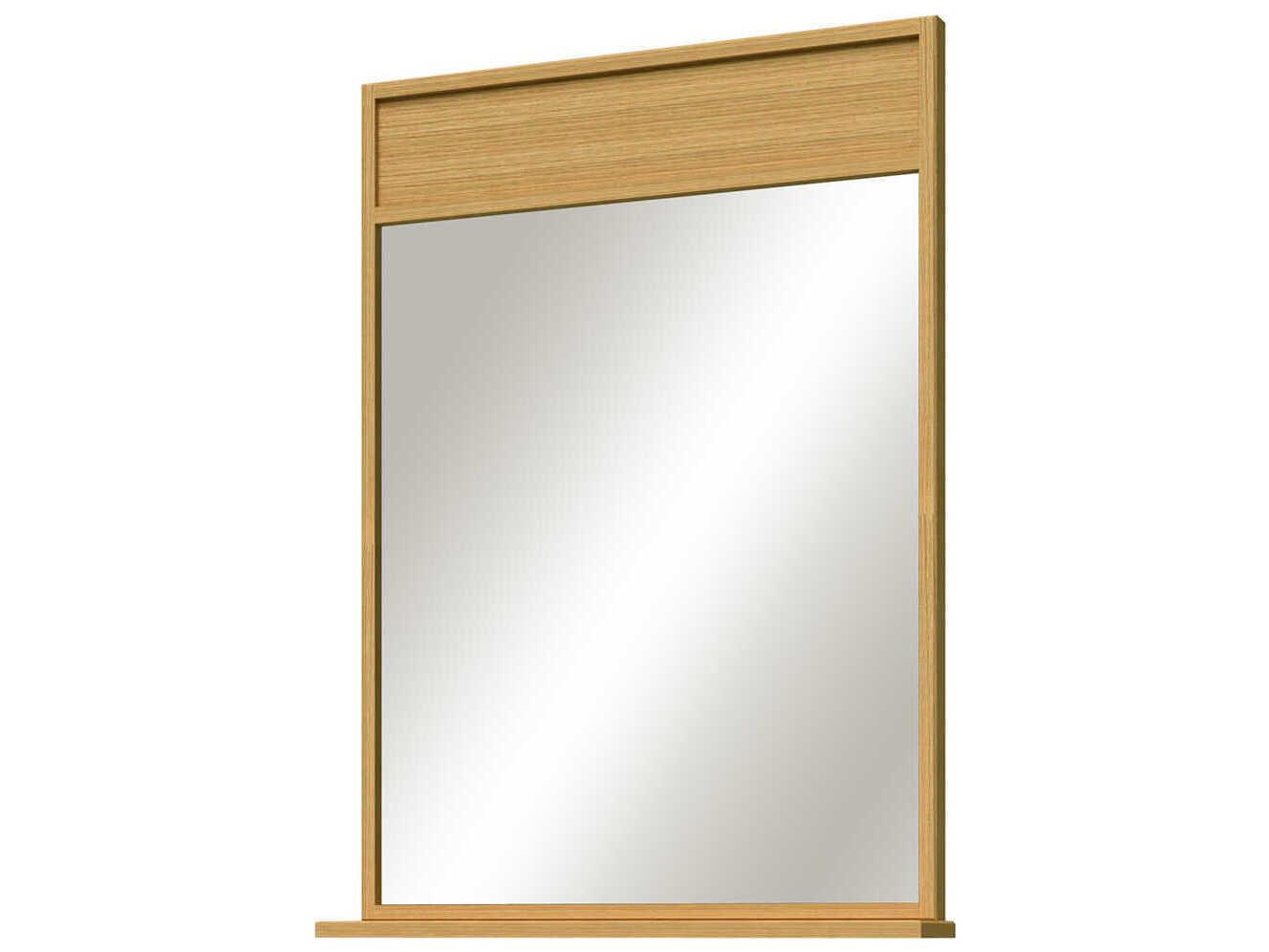 Sunny Wood Nikko Clear Oak Wall Mirror Rectangular