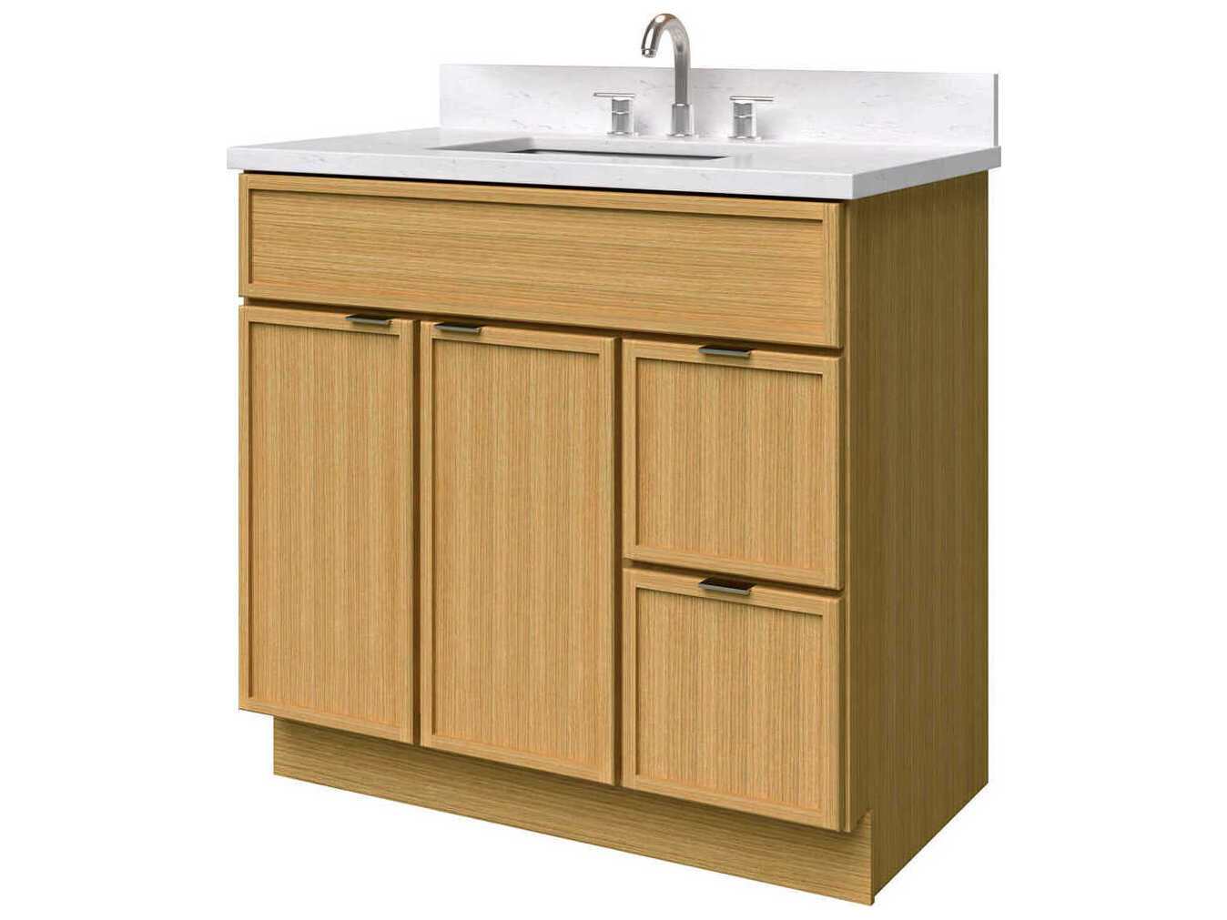 Sunny Wood Nikko Clear Oak Vanity