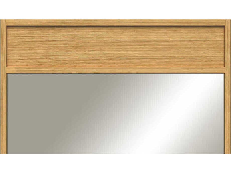 Sunny Wood Nikko Clear Oak Wall Mirror Rectangular