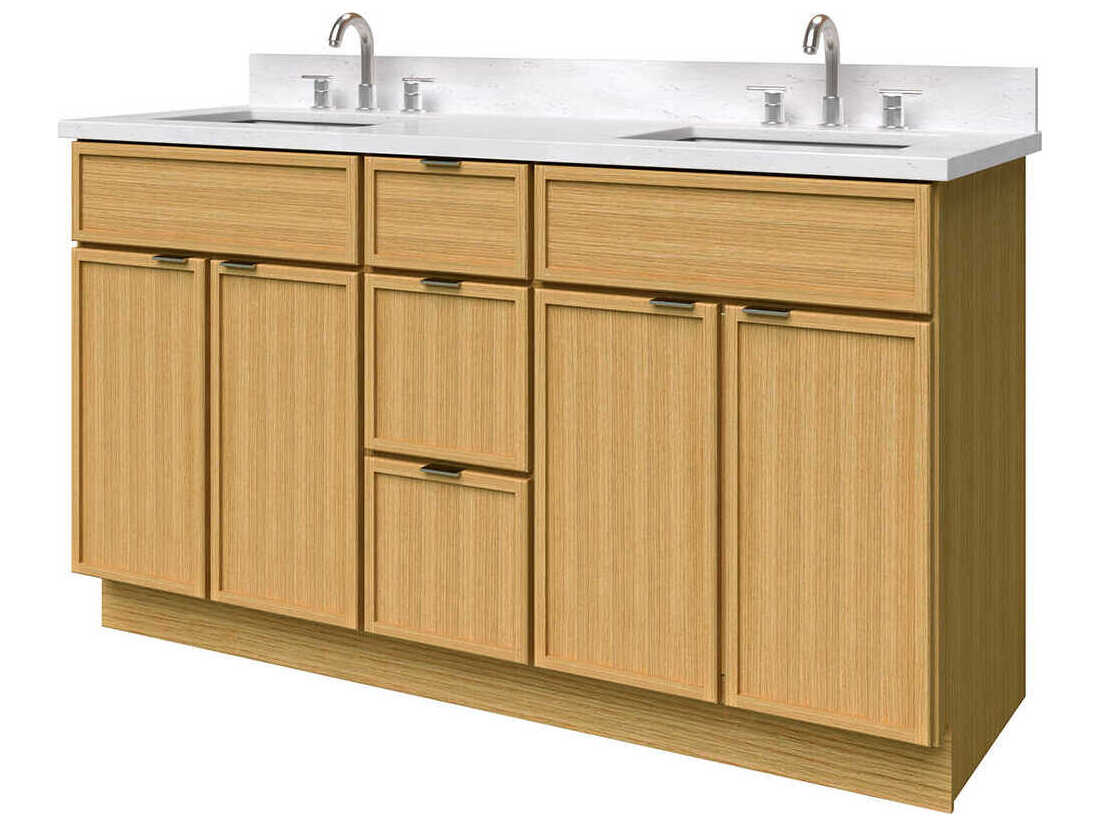 Sunny Wood Nikko Clear Oak Vanity