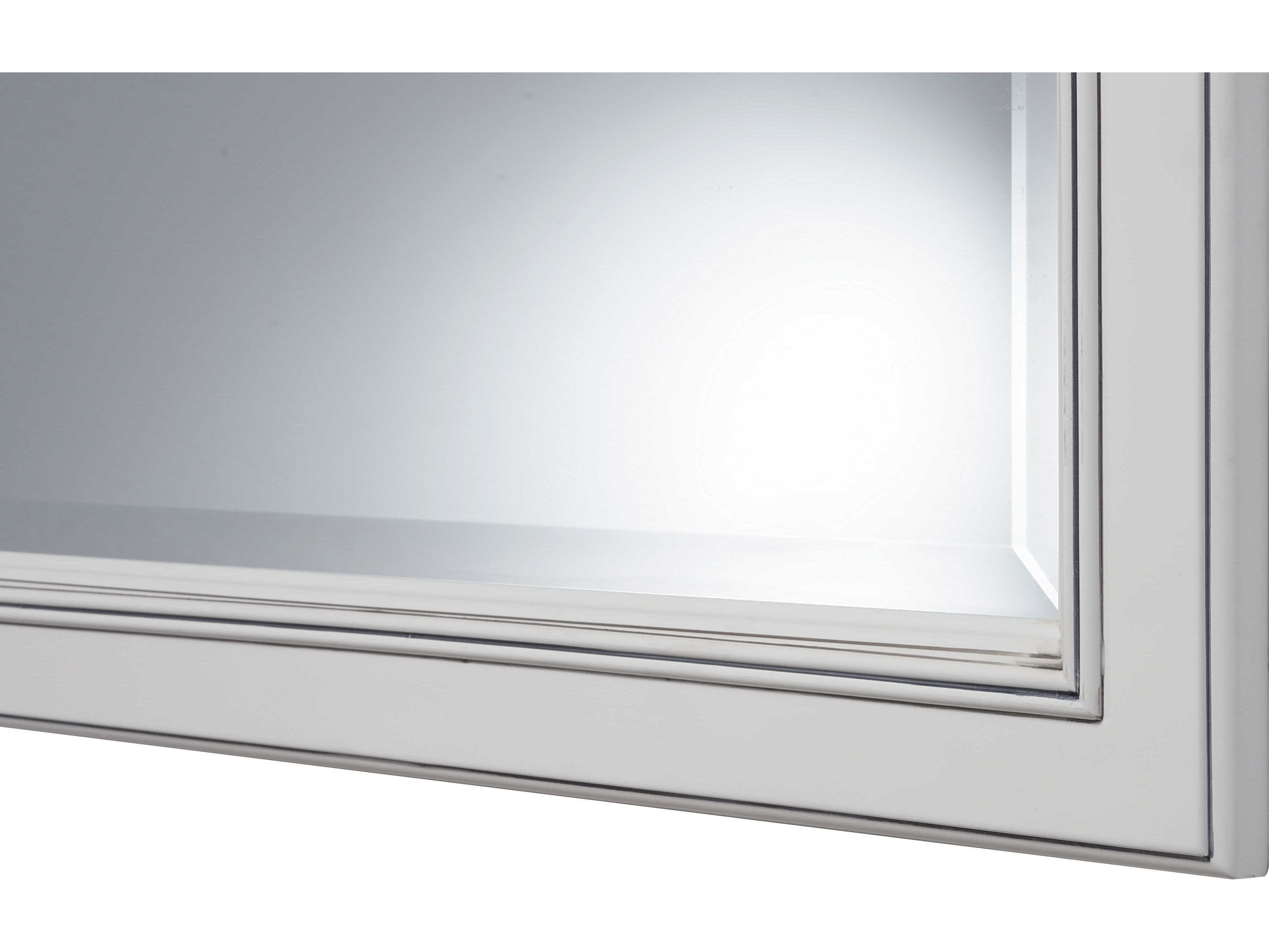 Sunny Wood Riley Fresh White Wall Mirror Vertical