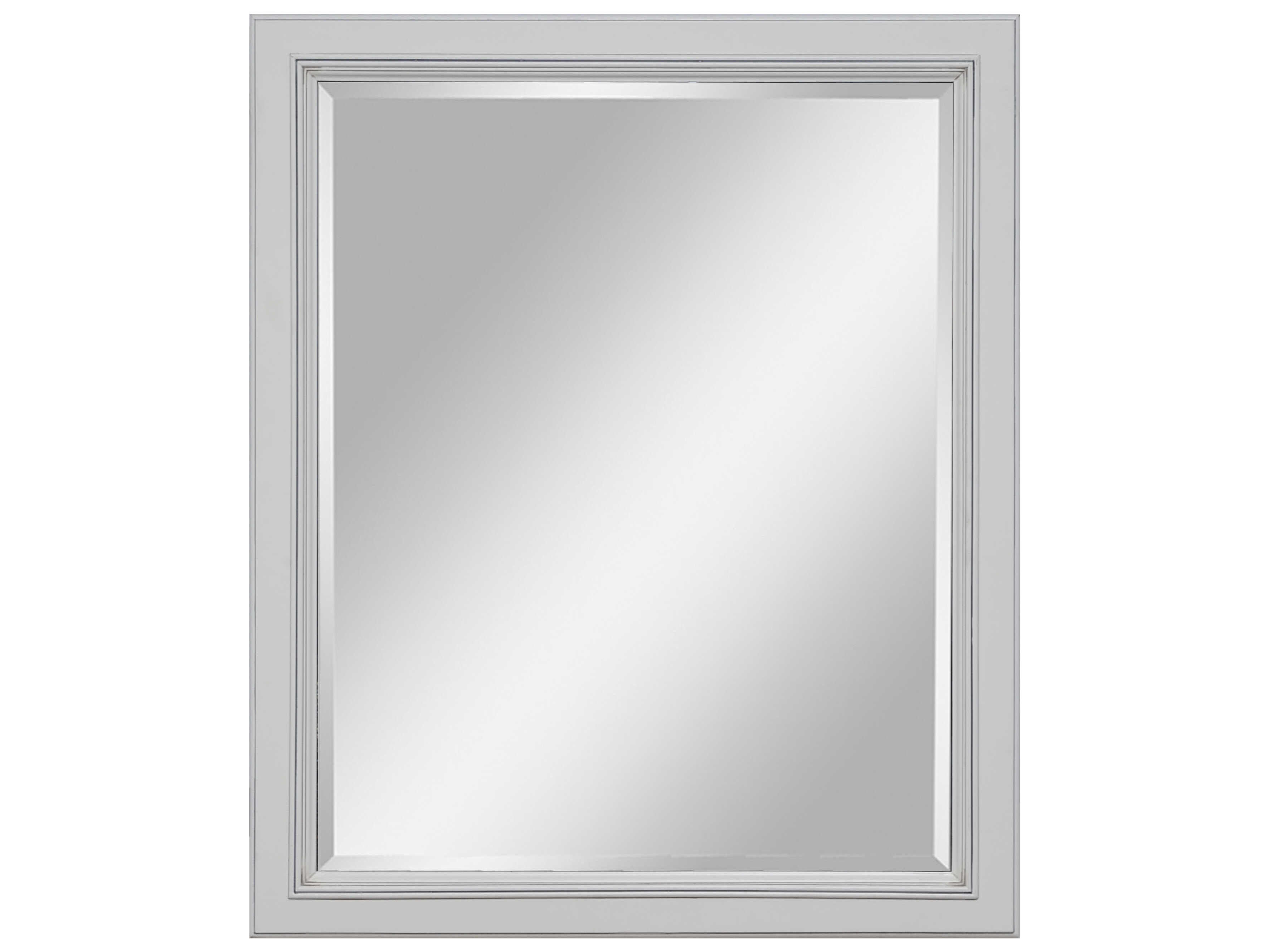Sunny Wood Riley Fresh White Wall Mirror Vertical