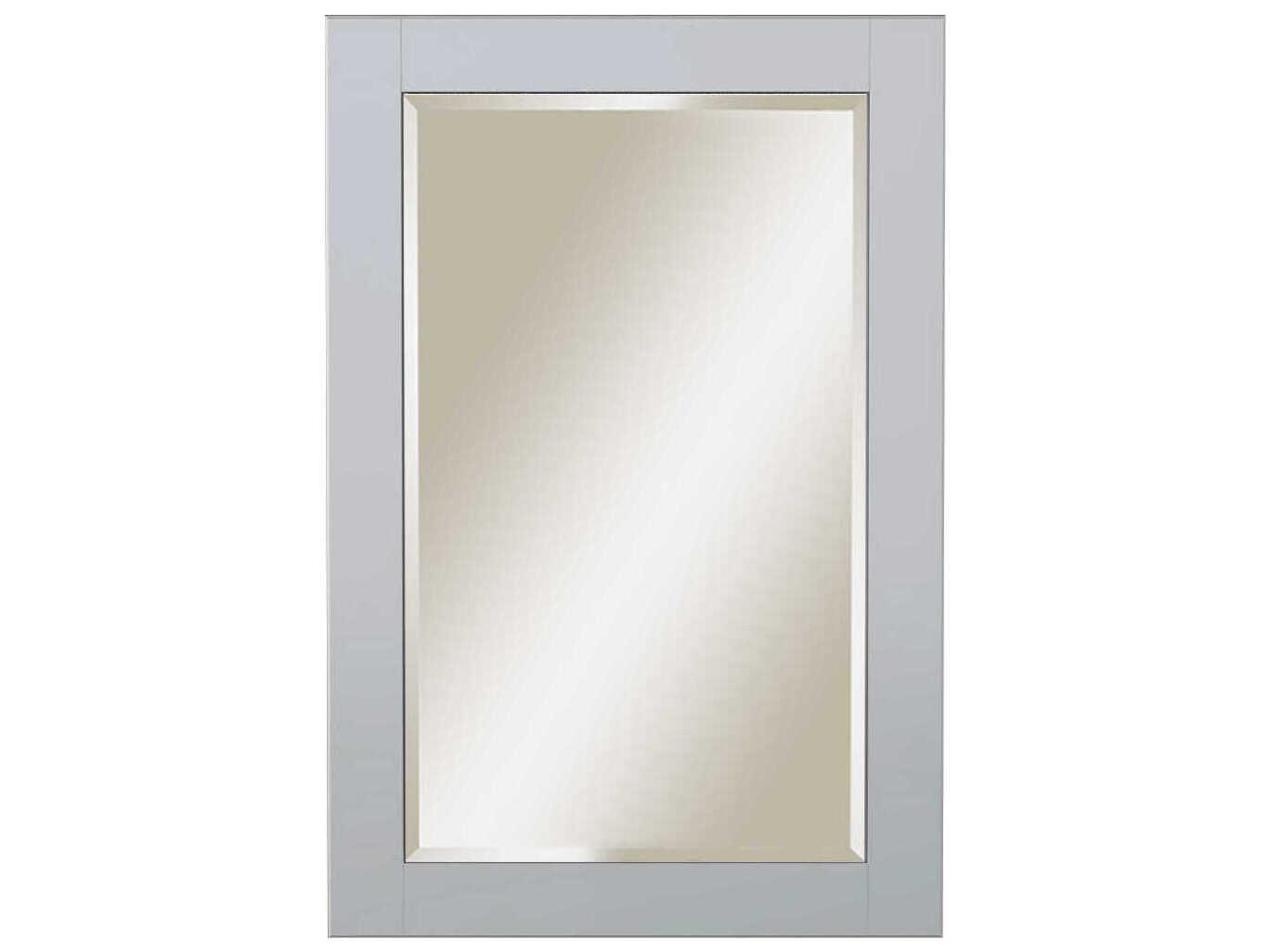 Sunny Wood Shaker Hill Designer White Wall Mirror Vertical