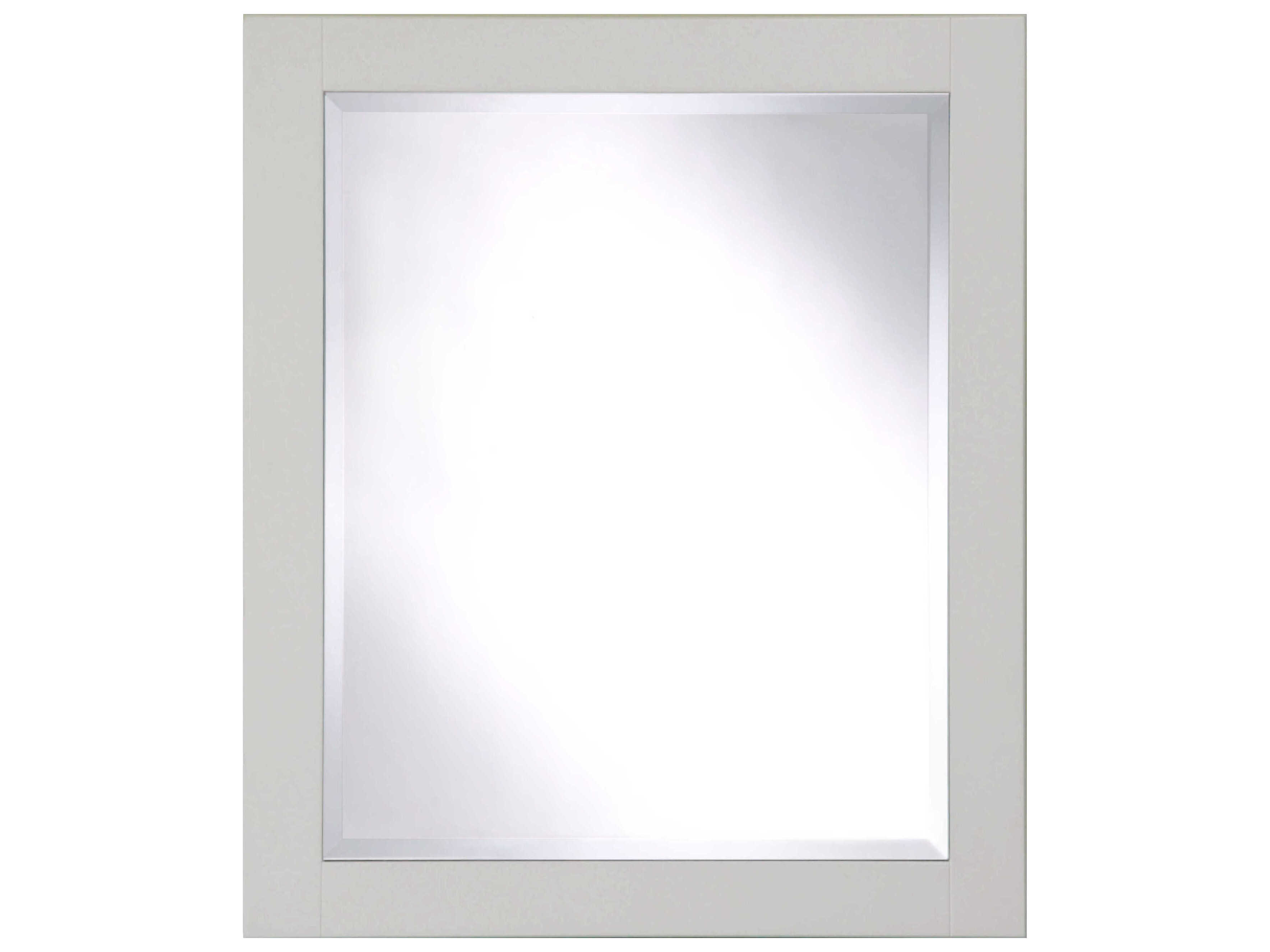 Sunny Wood Shaker Hill Designer White Wall Mirror Vertical