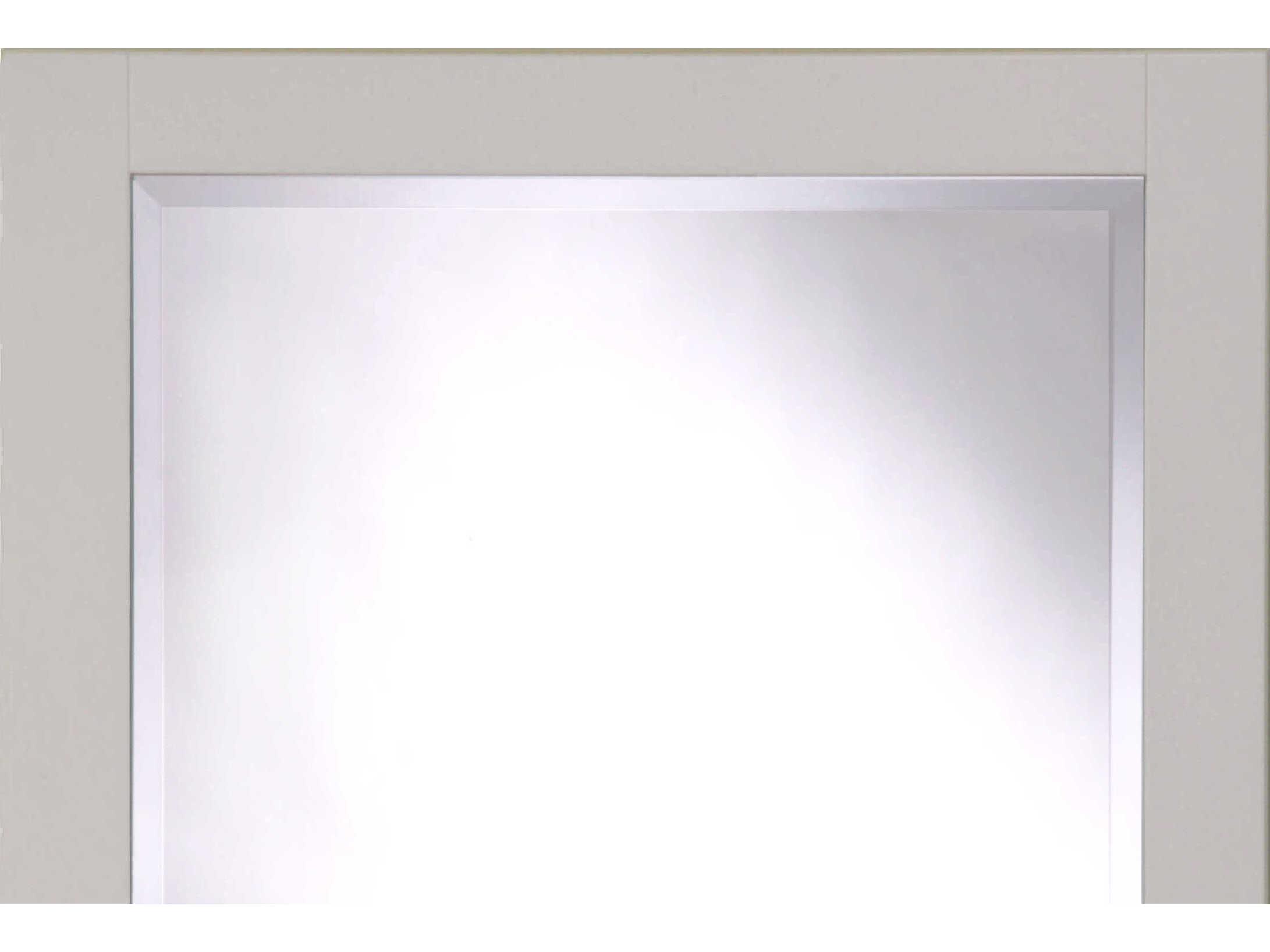 Sunny Wood Shaker Hill Designer White Wall Mirror Vertical