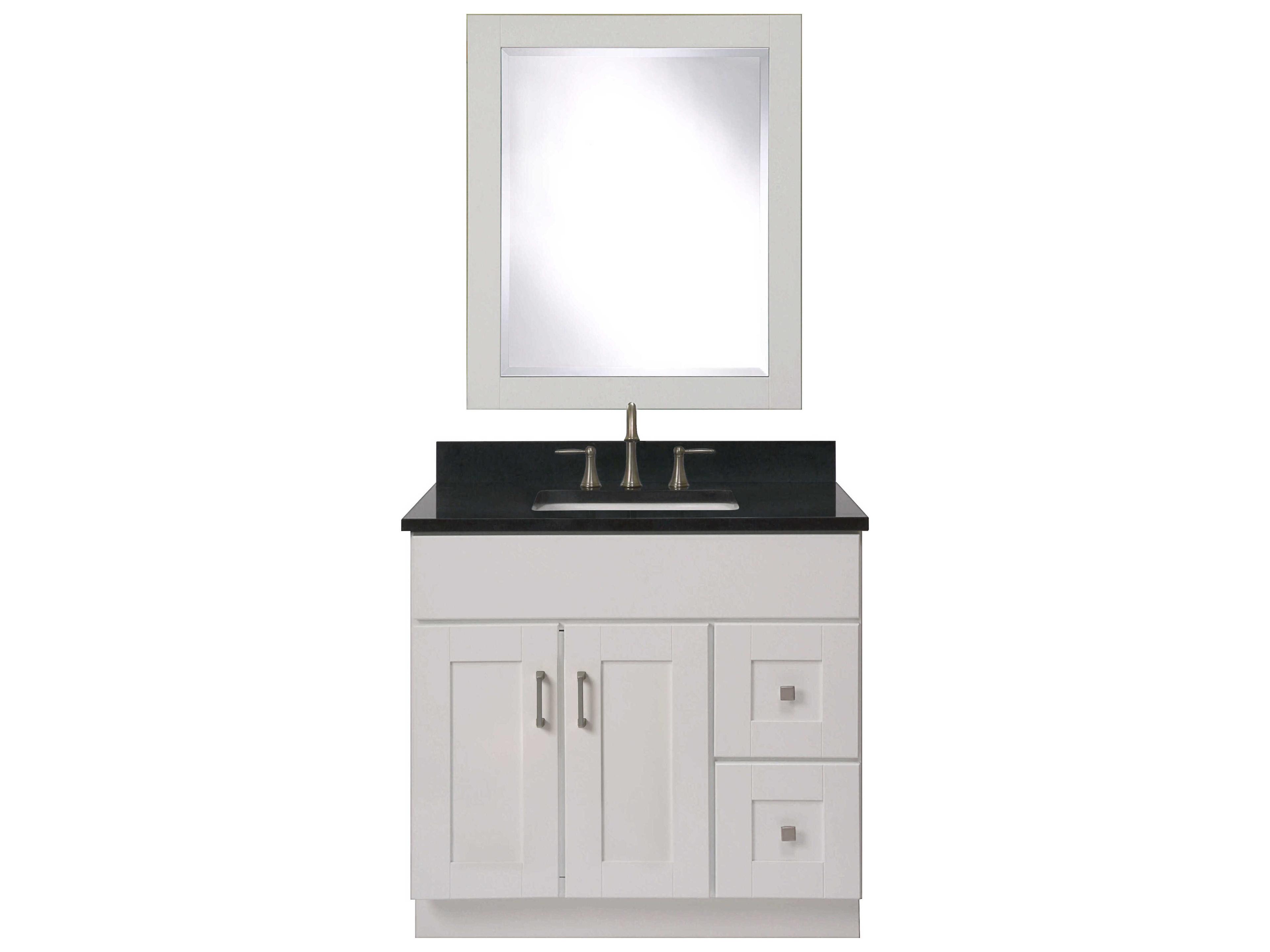 Sunny Wood Shaker Hill Designer White Wall Mirror Vertical