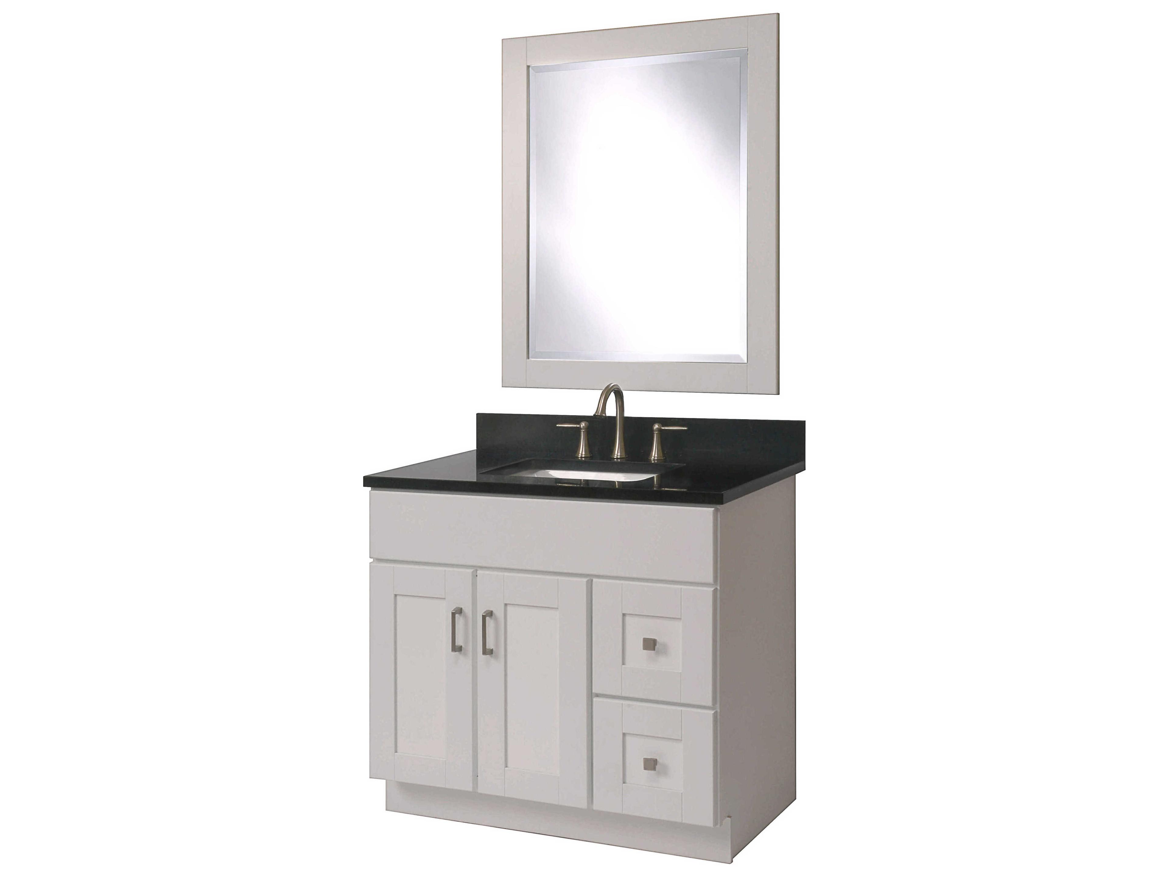 Sunny Wood Shaker Hill Designer White Wall Mirror Vertical