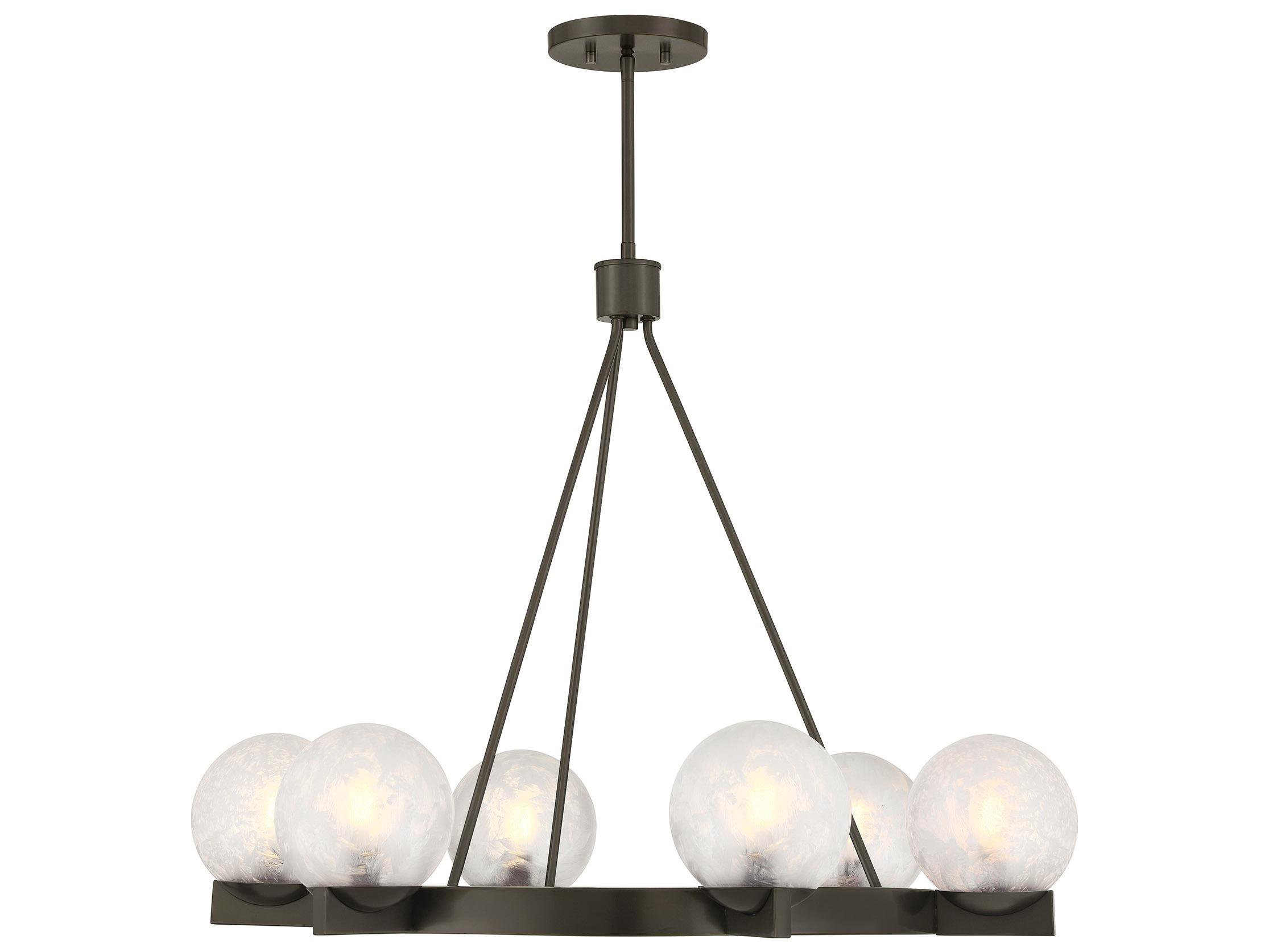 Savoy House Darien 6-Light Mediterranean Bronze Globe Chandelier