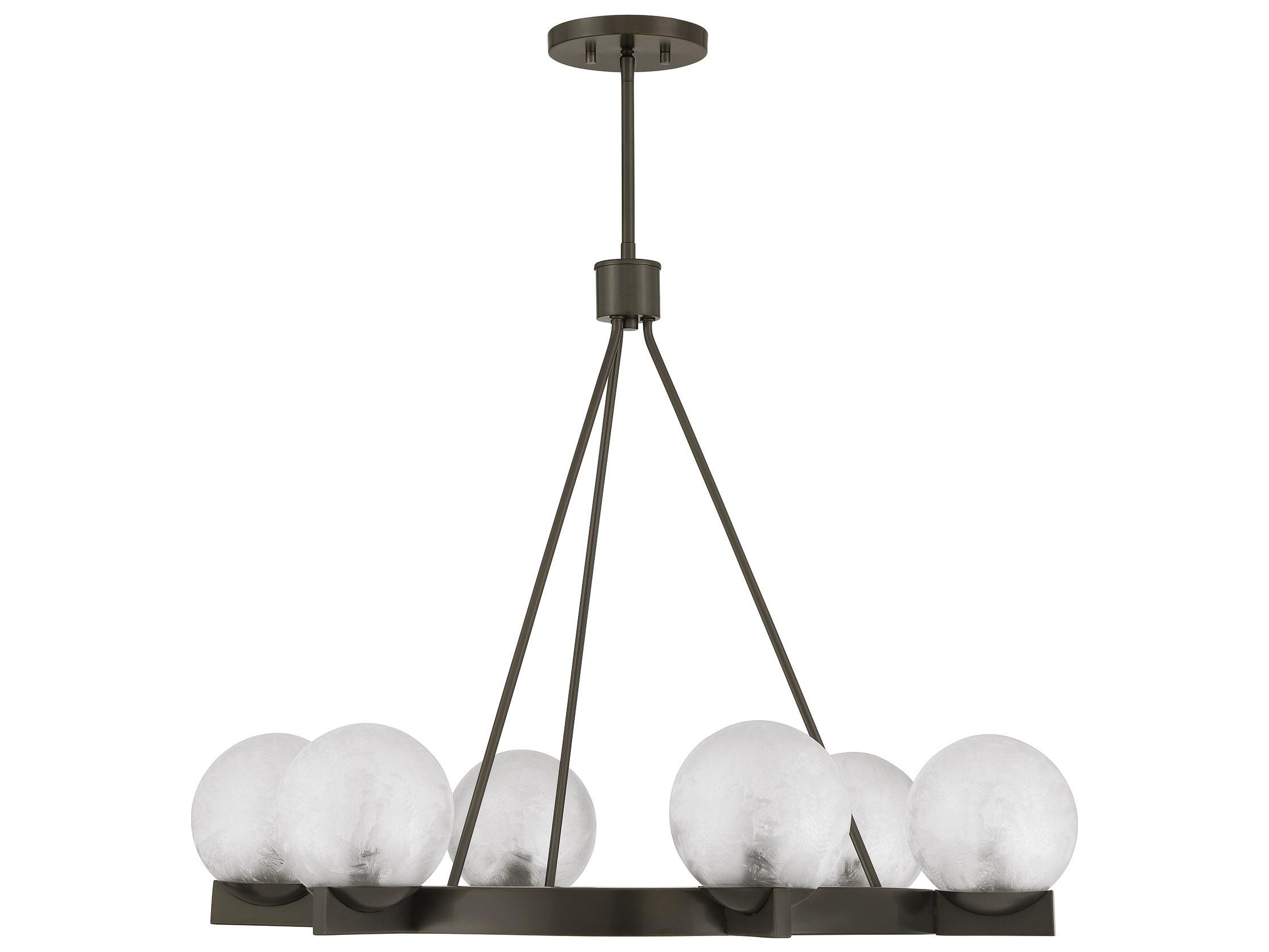 Savoy House Darien 6-Light Mediterranean Bronze Globe Chandelier