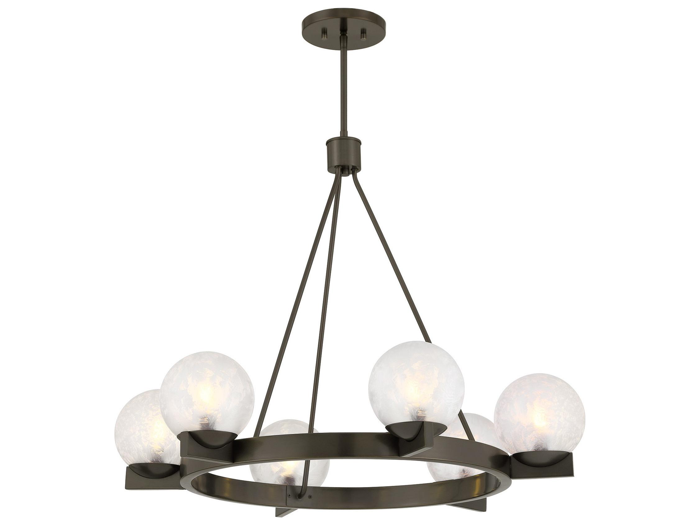 Savoy House Darien 6-Light Mediterranean Bronze Globe Chandelier