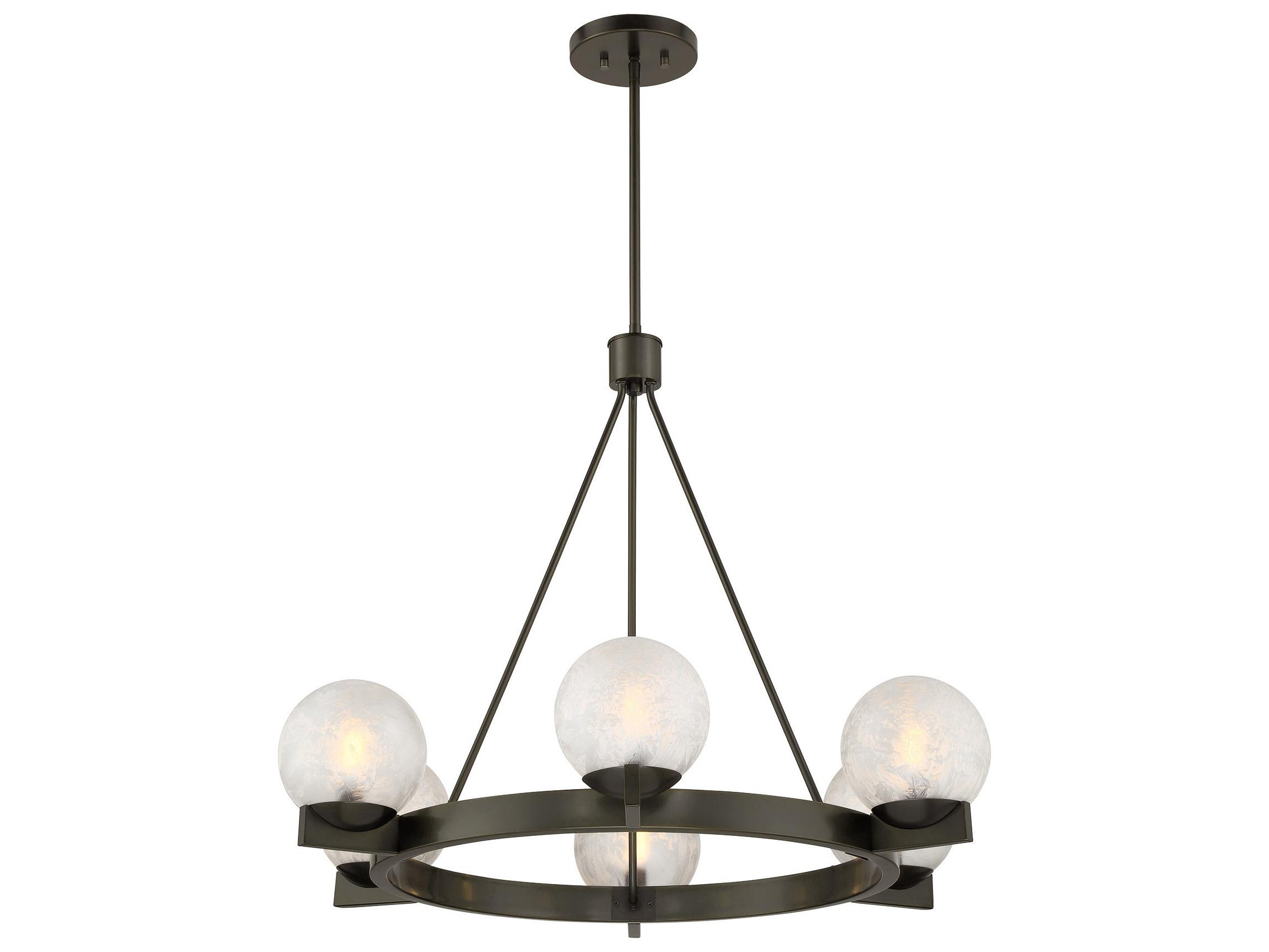Savoy House Darien 6-Light Mediterranean Bronze Globe Chandelier