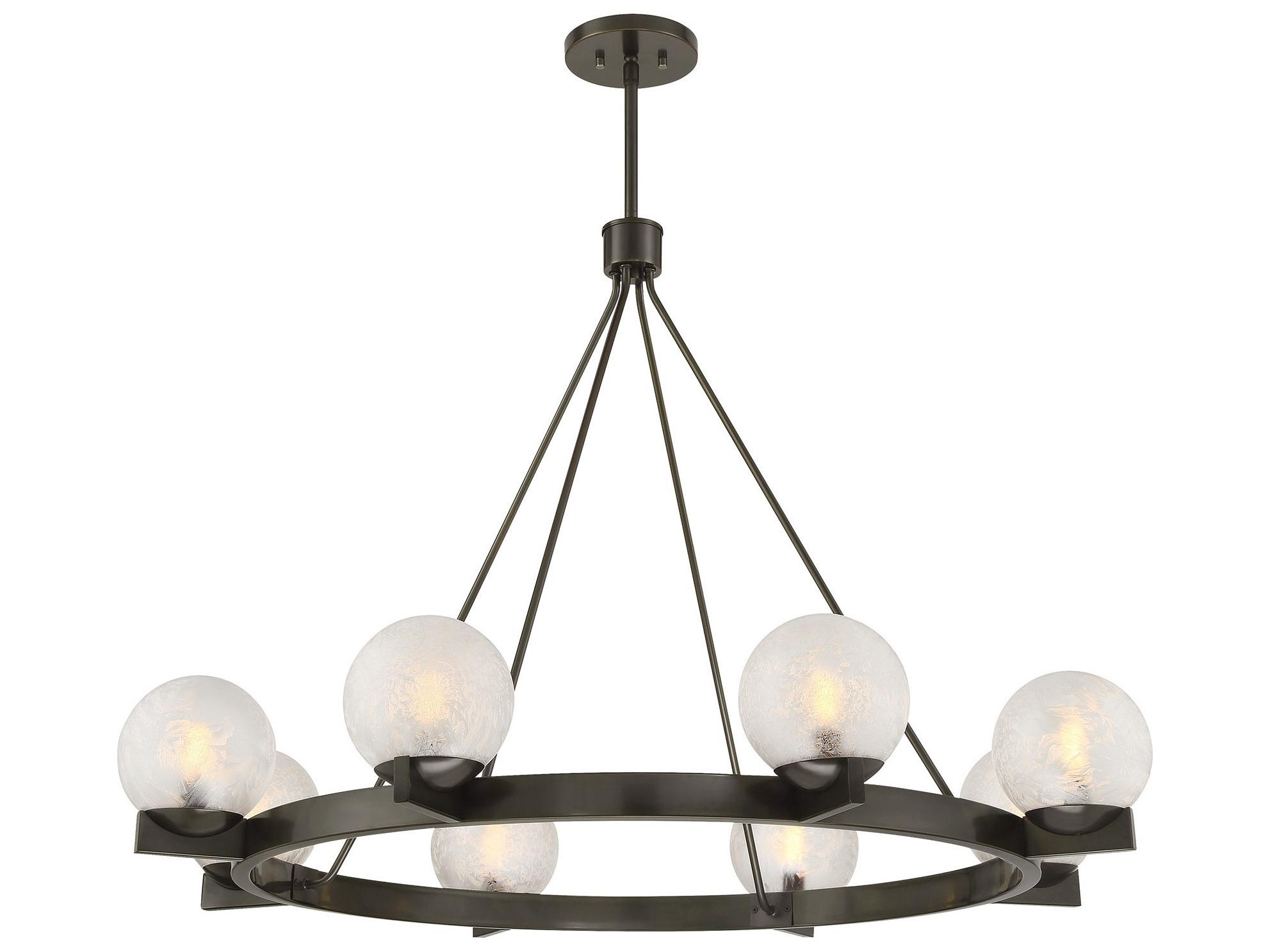 Savoy House Darien 8-Light Mediterranean Bronze Globe Chandelier