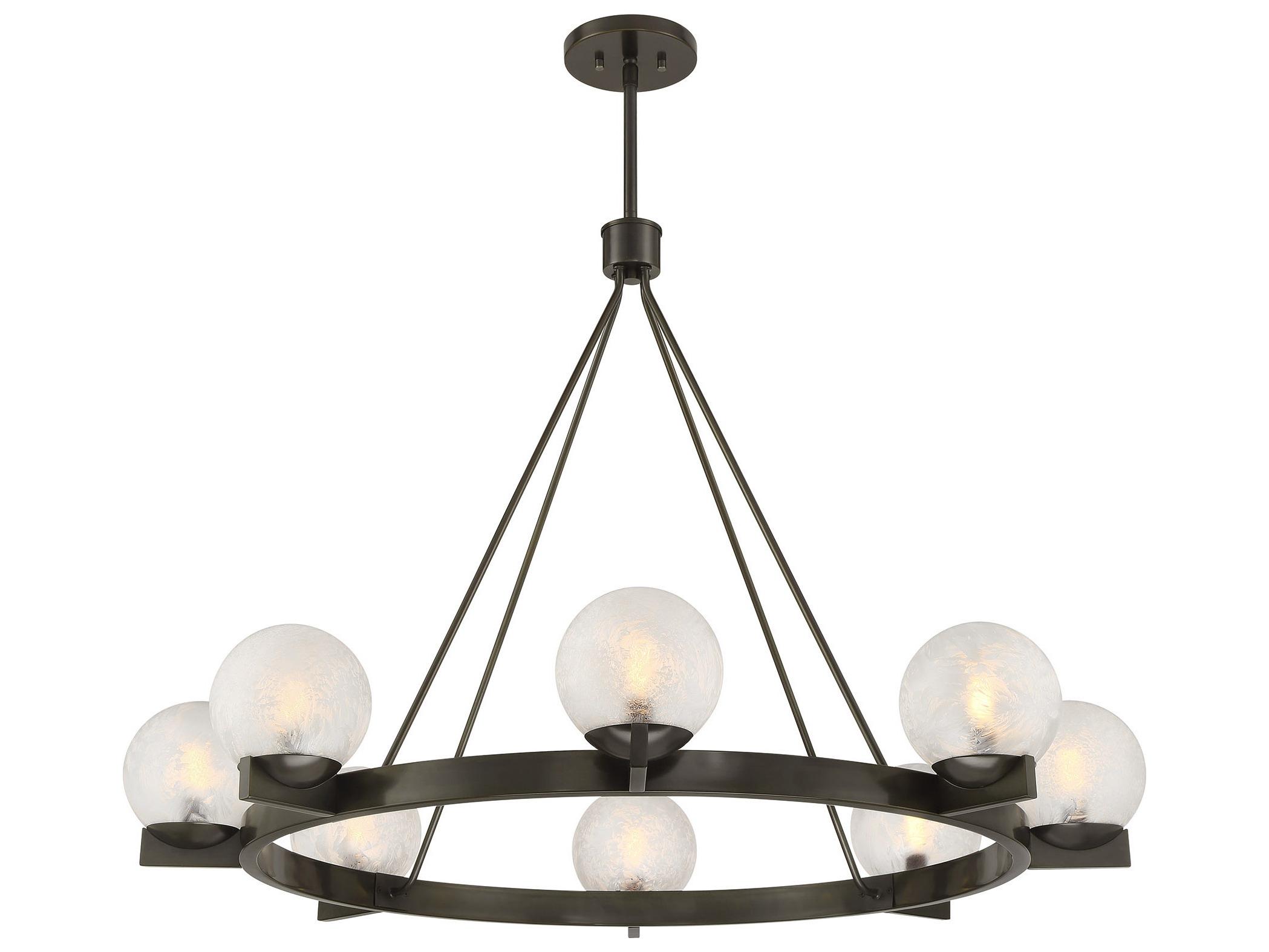 Savoy House Darien 8-Light Mediterranean Bronze Globe Chandelier