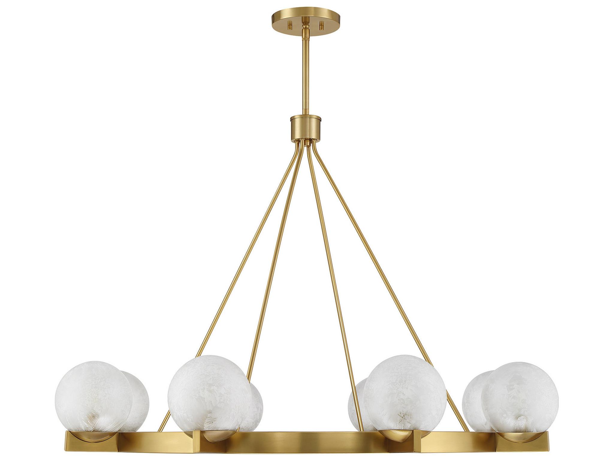 Savoy House Darien 8-Light Warm Brass Globe Chandelier