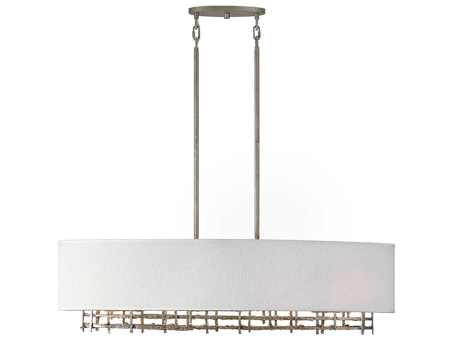 Savoy House Cameo 4-Light Champagne Luxe Silver Linear Island Pendant