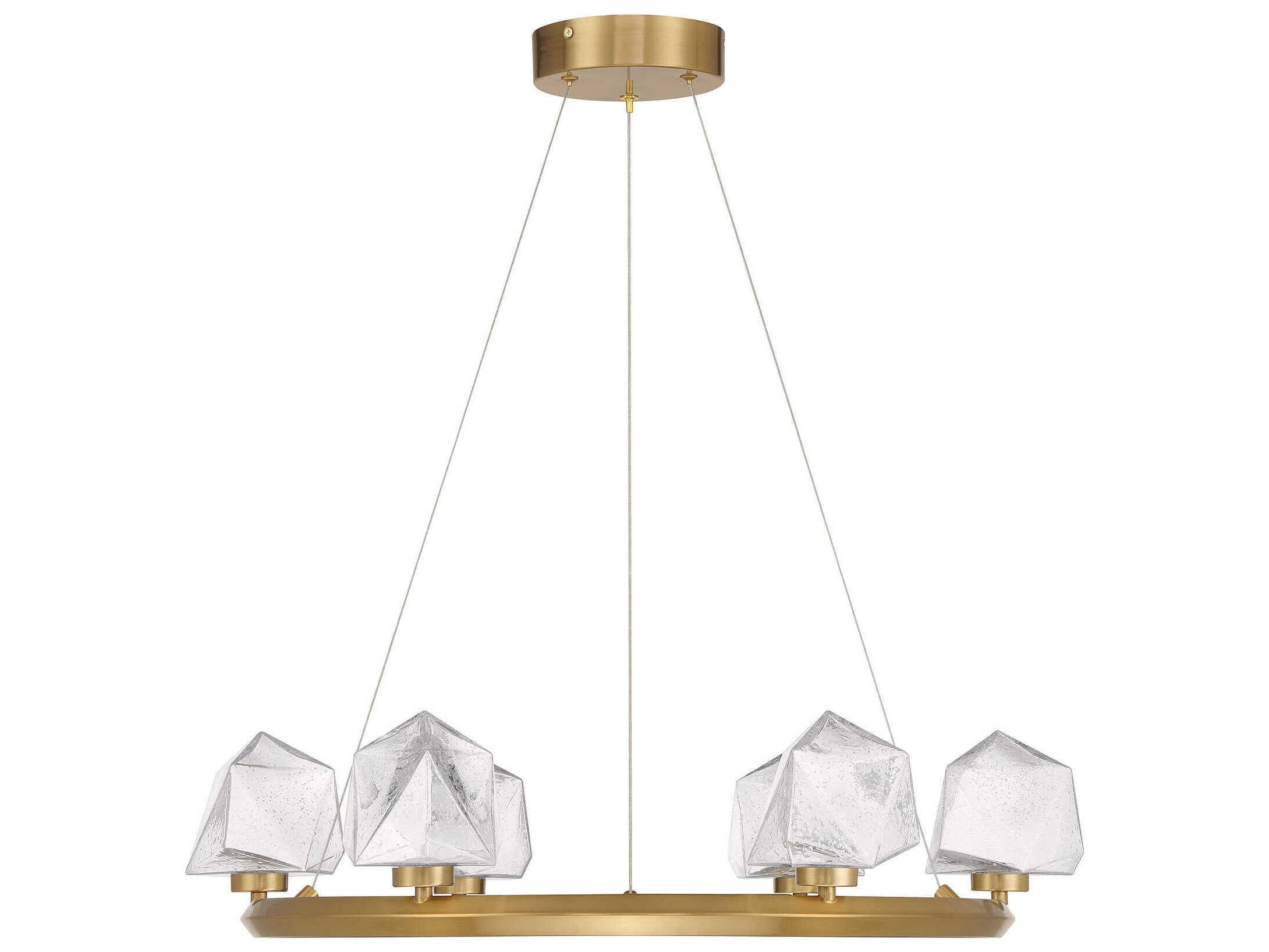 Savoy House Castello 6-Light Warm Brass Chandelier
