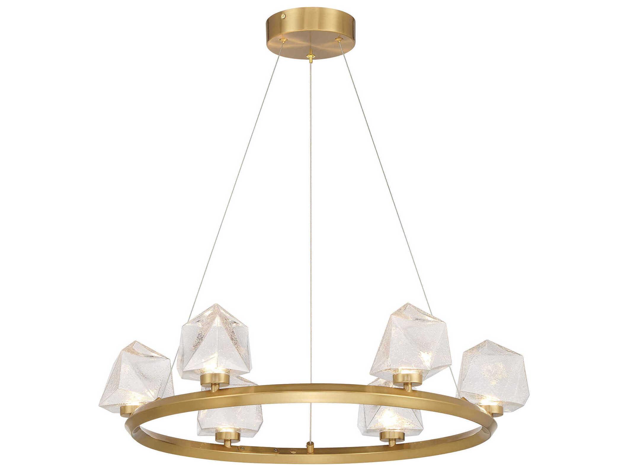 Savoy House Castello 6-Light Warm Brass Chandelier