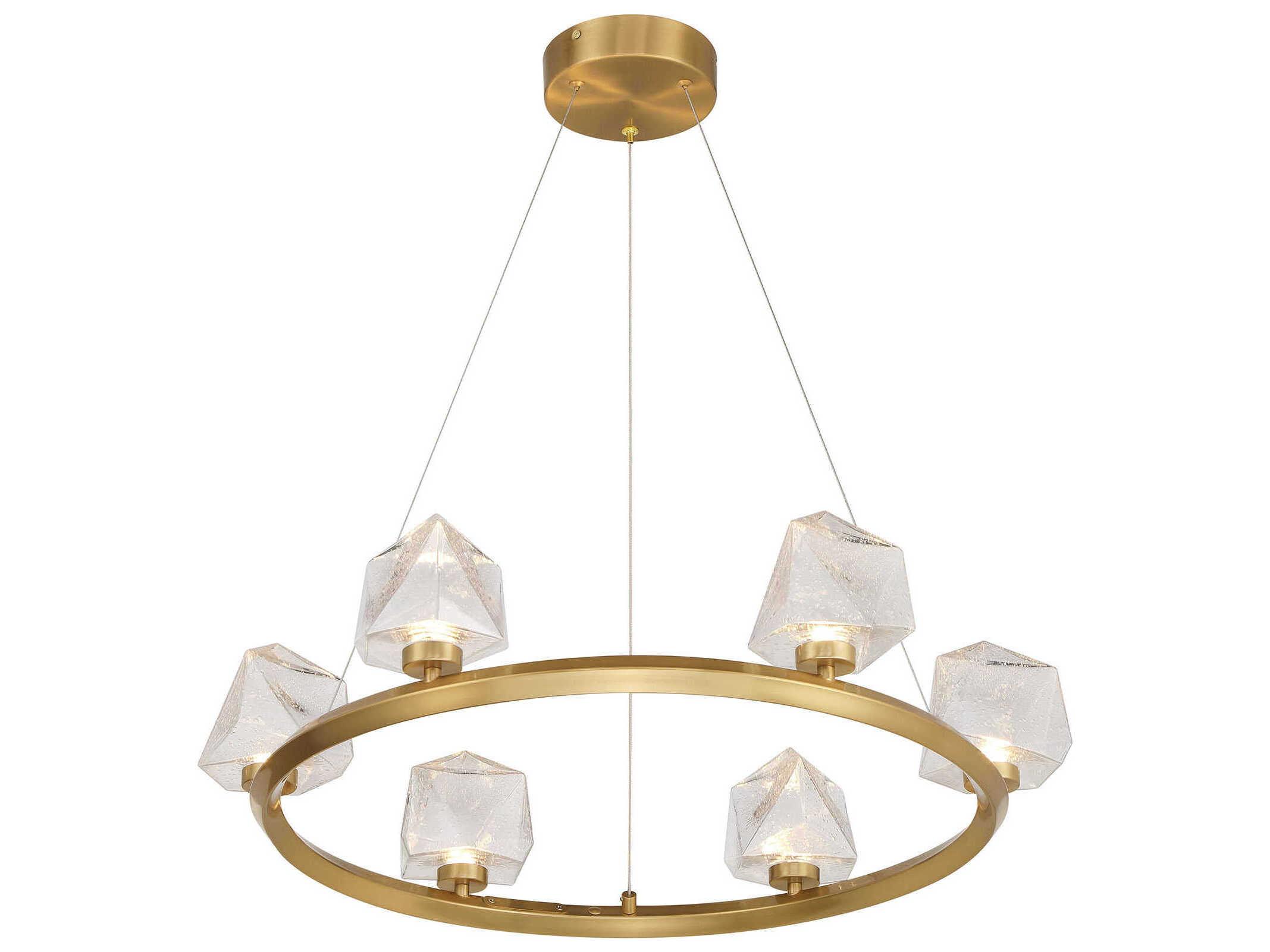 Savoy House Castello 6-Light Warm Brass Chandelier