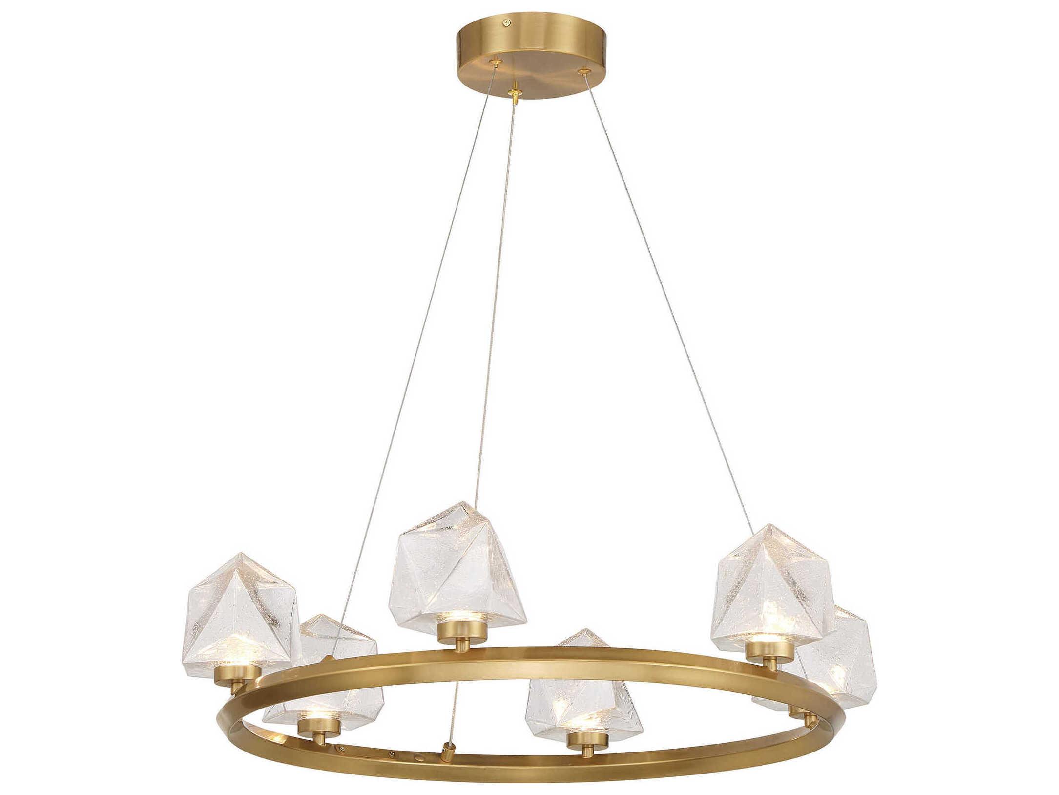 Savoy House Castello 6-Light Warm Brass Chandelier