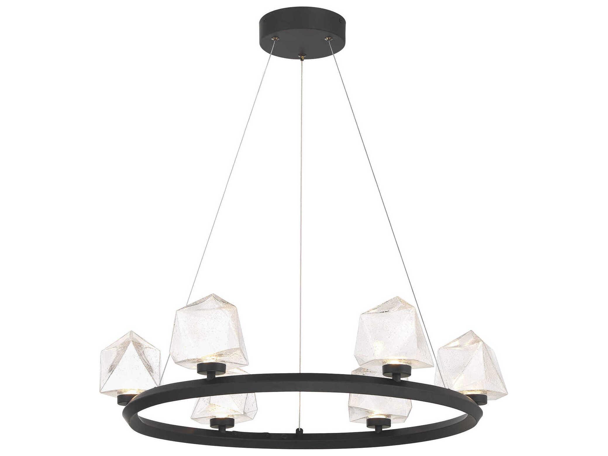 Savoy House Castello 6-Light Matte Black Chandelier