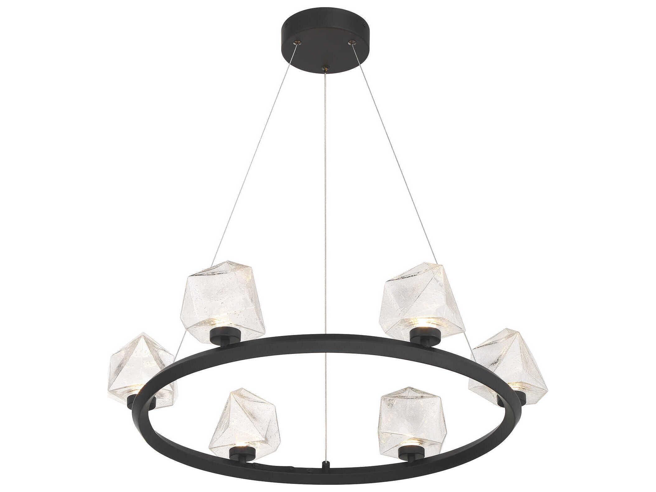 Savoy House Castello 6-Light Matte Black Chandelier